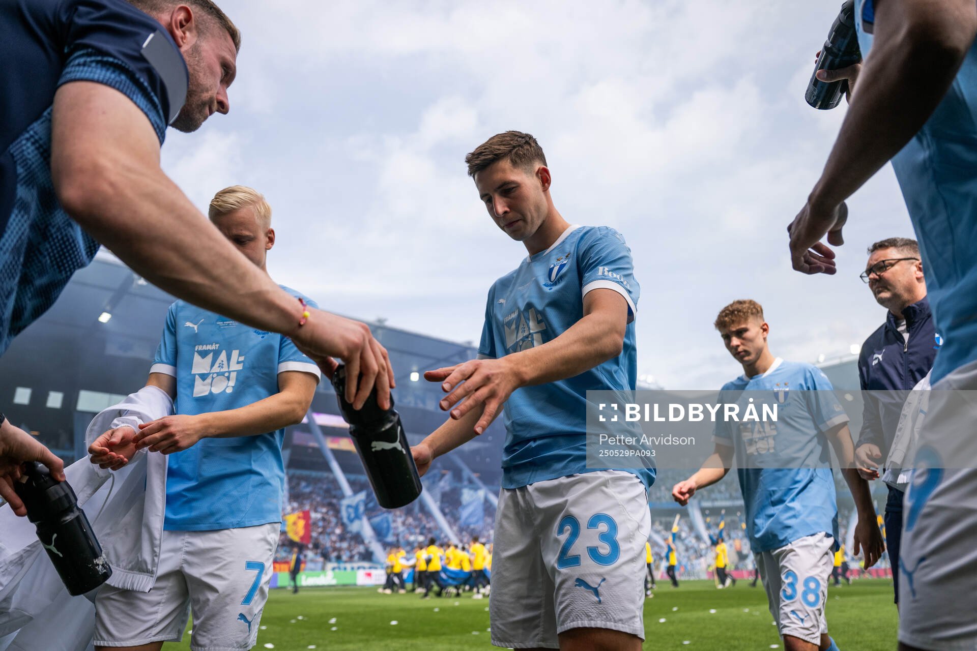 Malmö FFs Lasse Berg Johnsen inför finalen i Svenska Cupen mellan Malmö FF och Häcken den 29 maj 2025 i Malmö. 