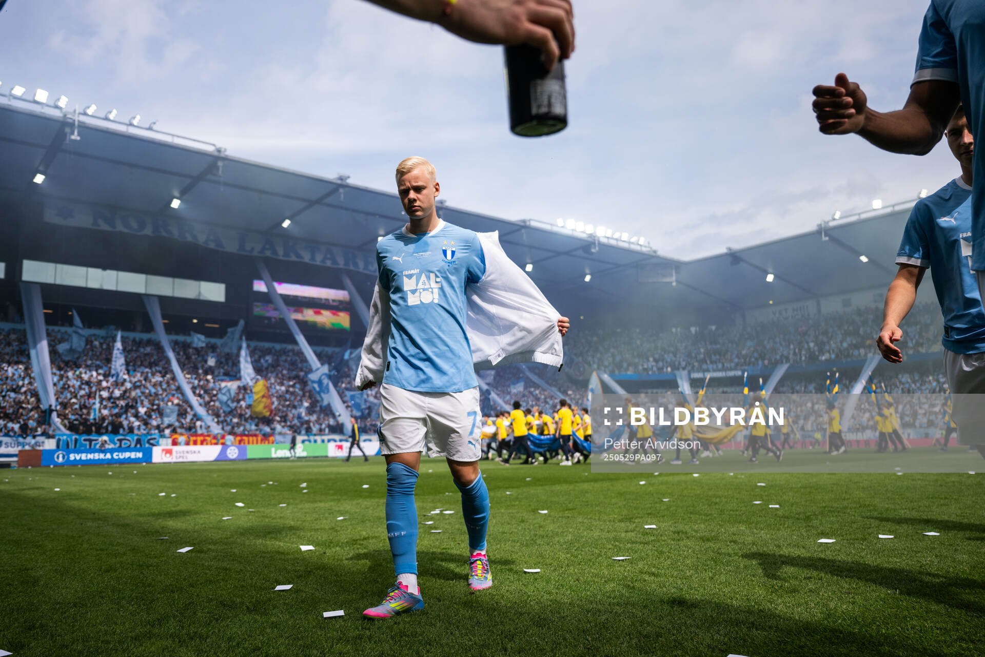 Malmö FFs Otto Rosengren inför finalen i Svenska Cupen mellan Malmö FF och Häcken den 29 maj 2025 i Malmö. 
