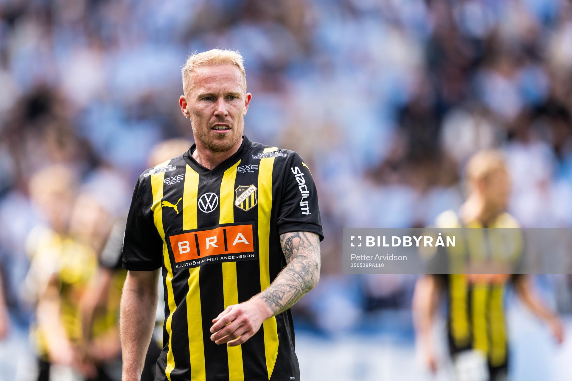 Häckens Mikkel Rygaard Jensen under finalen i Svenska Cupen mellan Malmö FF och Häcken den 29 maj 2025 i Malmö. 