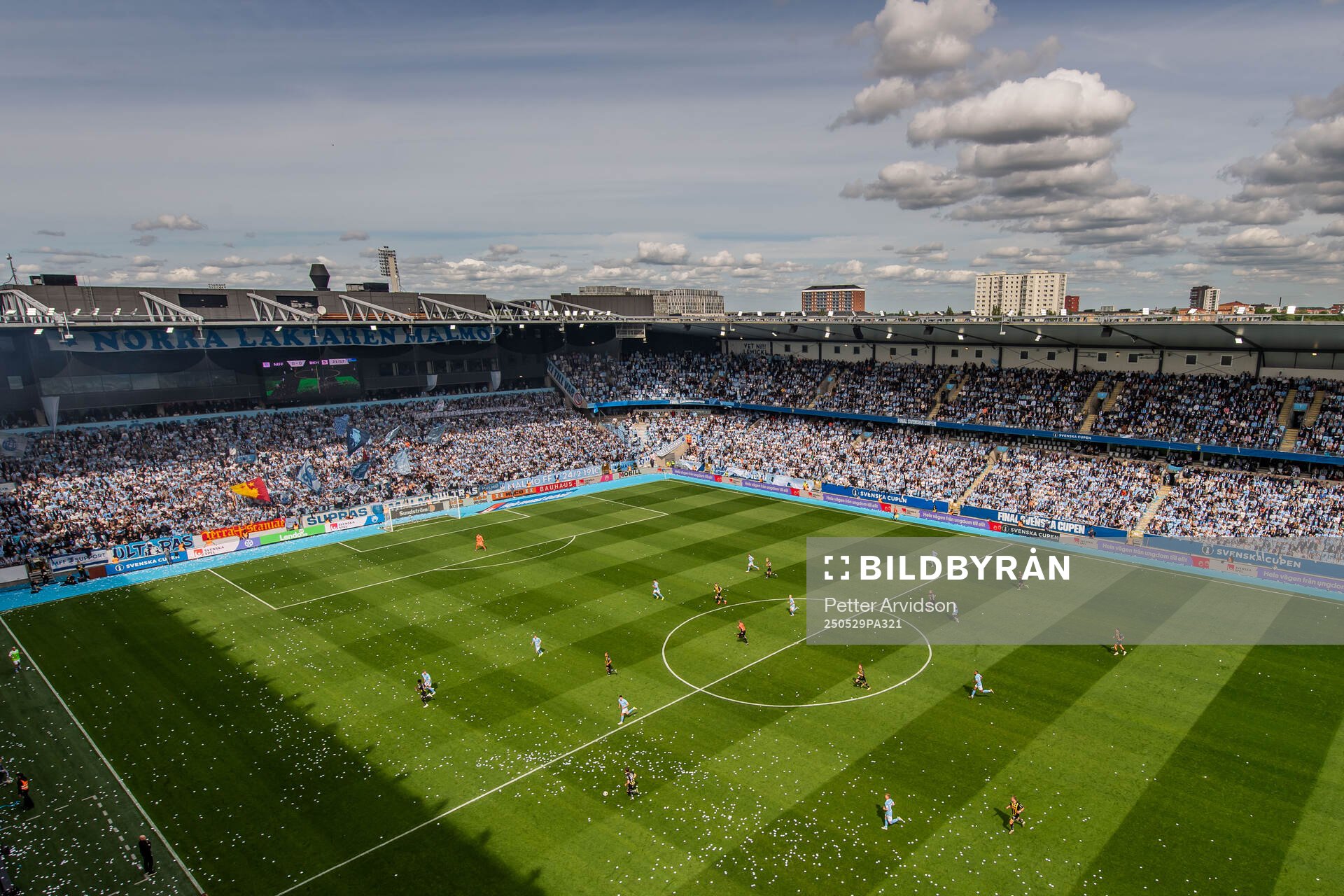 Generell vy över Eleda Stadion under finalen i Svenska Cupen mellan Malmö FF och Häcken den 29 maj 2025 i Malmö. 