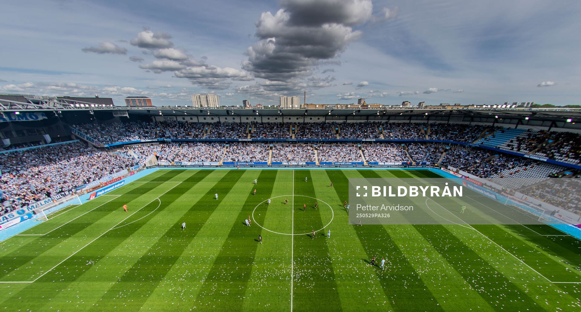 Generell vy över Eleda Stadion under finalen i Svenska Cupen mellan Malmö FF och Häcken den 29 maj 2025 i Malmö. 