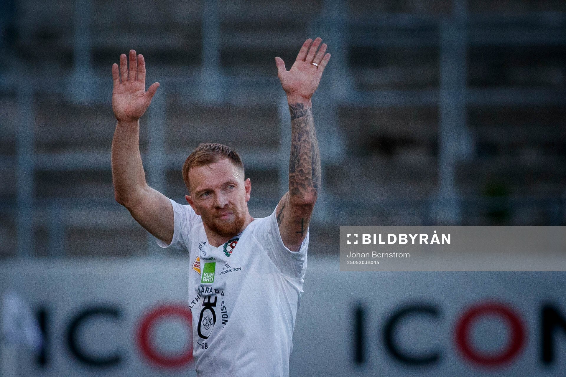 Örebros Jesper Modig under fotbollsmatchen i Superettan mellan Örebro och Brage den 30 maj 2025 i Örebro. 