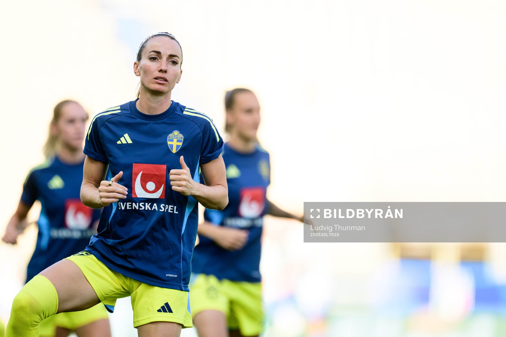 Kosovare Asllani of Sweden ahead of the Women's Nations League football match between Italy and Sweden on May 30, 2025 in Parma. 