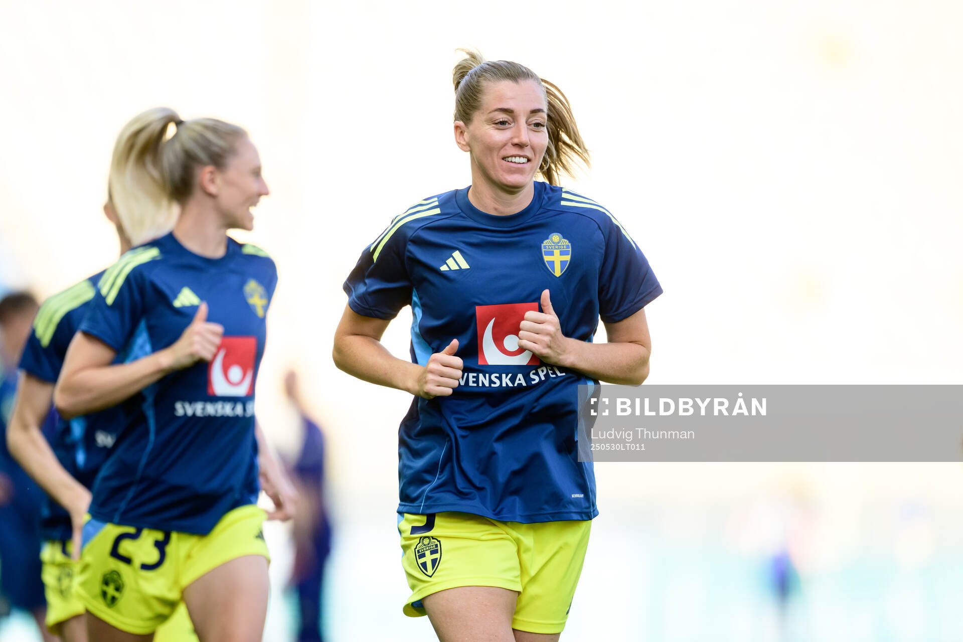 Linda Sembrant of Sweden ahead of the Women's Nations League football match between Italy and Sweden on May 30, 2025 in Parma. 