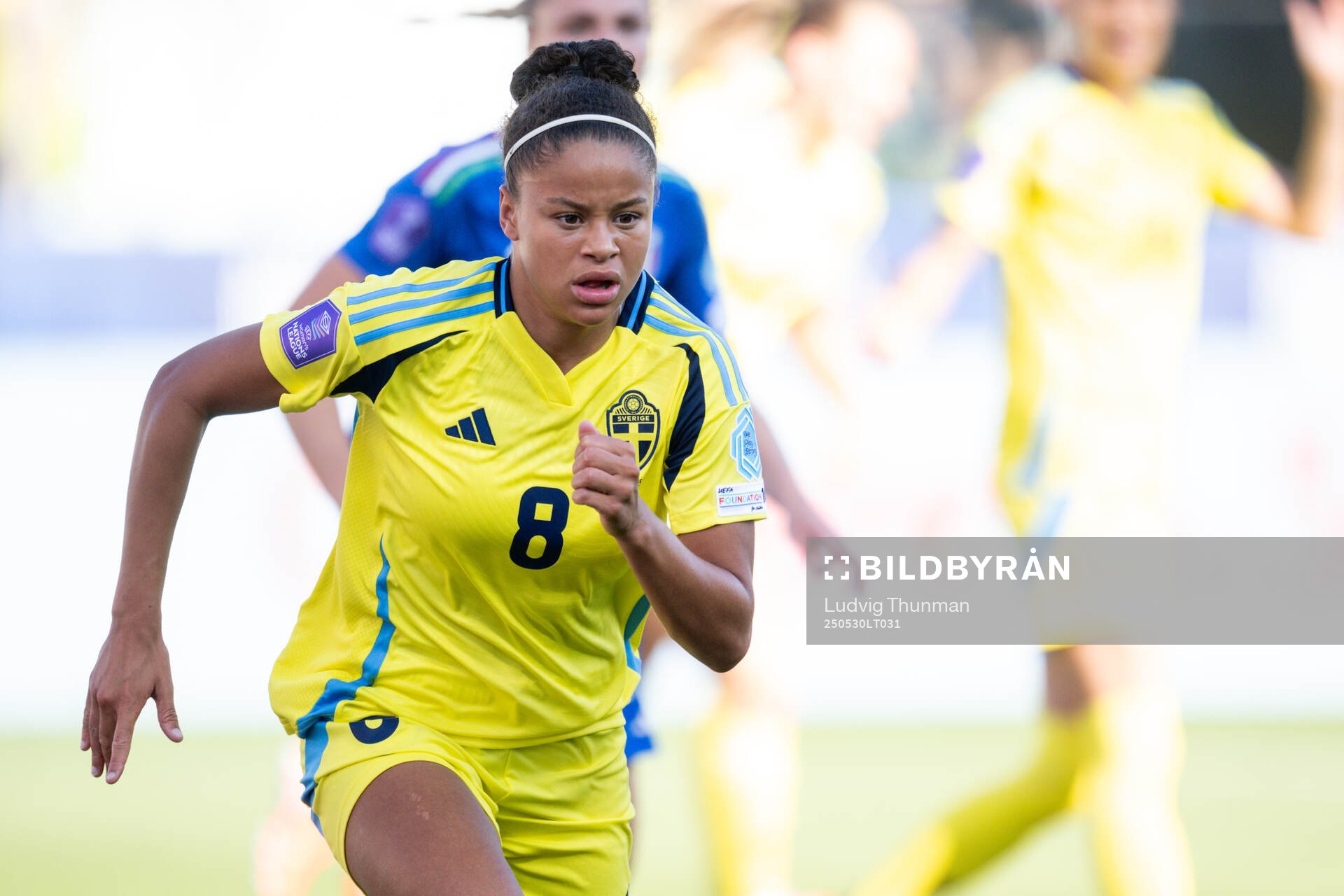 Felicia Schröder of Sweden during the Women's Nations League football match between Italy and Sweden on May 30, 2025 in Parma. 