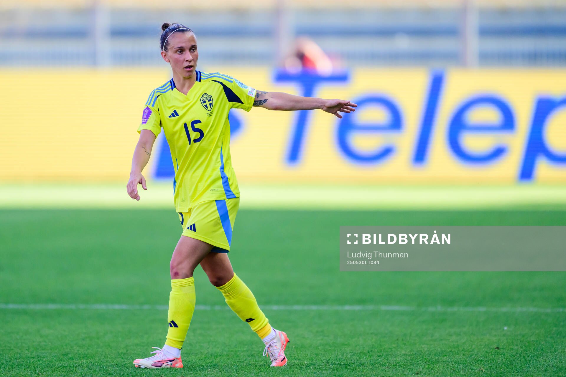 Julia Zigiotti Olme of Sweden during the Women's Nations League football match between Italy and Sweden on May 30, 2025 in Parma. 