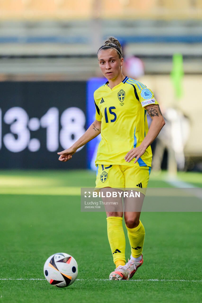 Julia Zigiotti Olme of Sweden during the Women's Nations League football match between Italy and Sweden on May 30, 2025 in Parma. 