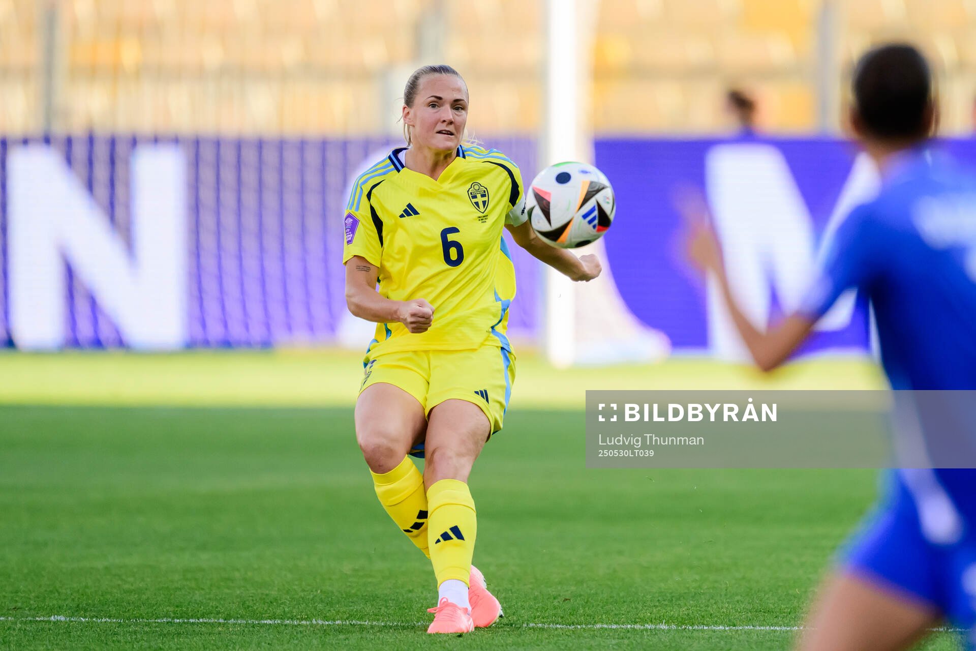 Magdalena Eriksson of Sweden during the Women's Nations League football match between Italy and Sweden on May 30, 2025 in Parma. 
