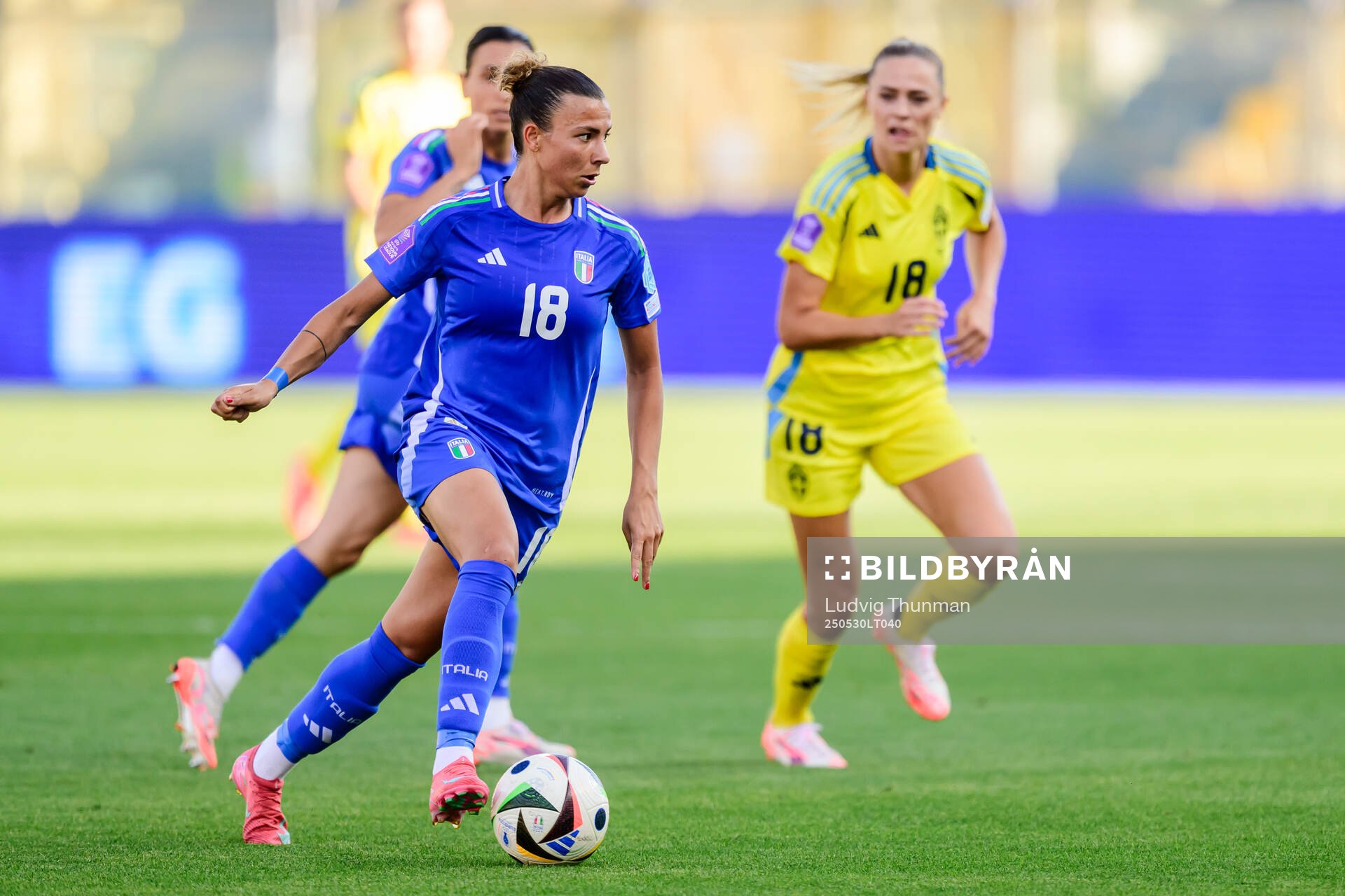 Arianna Caruso of Italy during the Women's Nations League football match between Italy and Sweden on May 30, 2025 in Parma. 