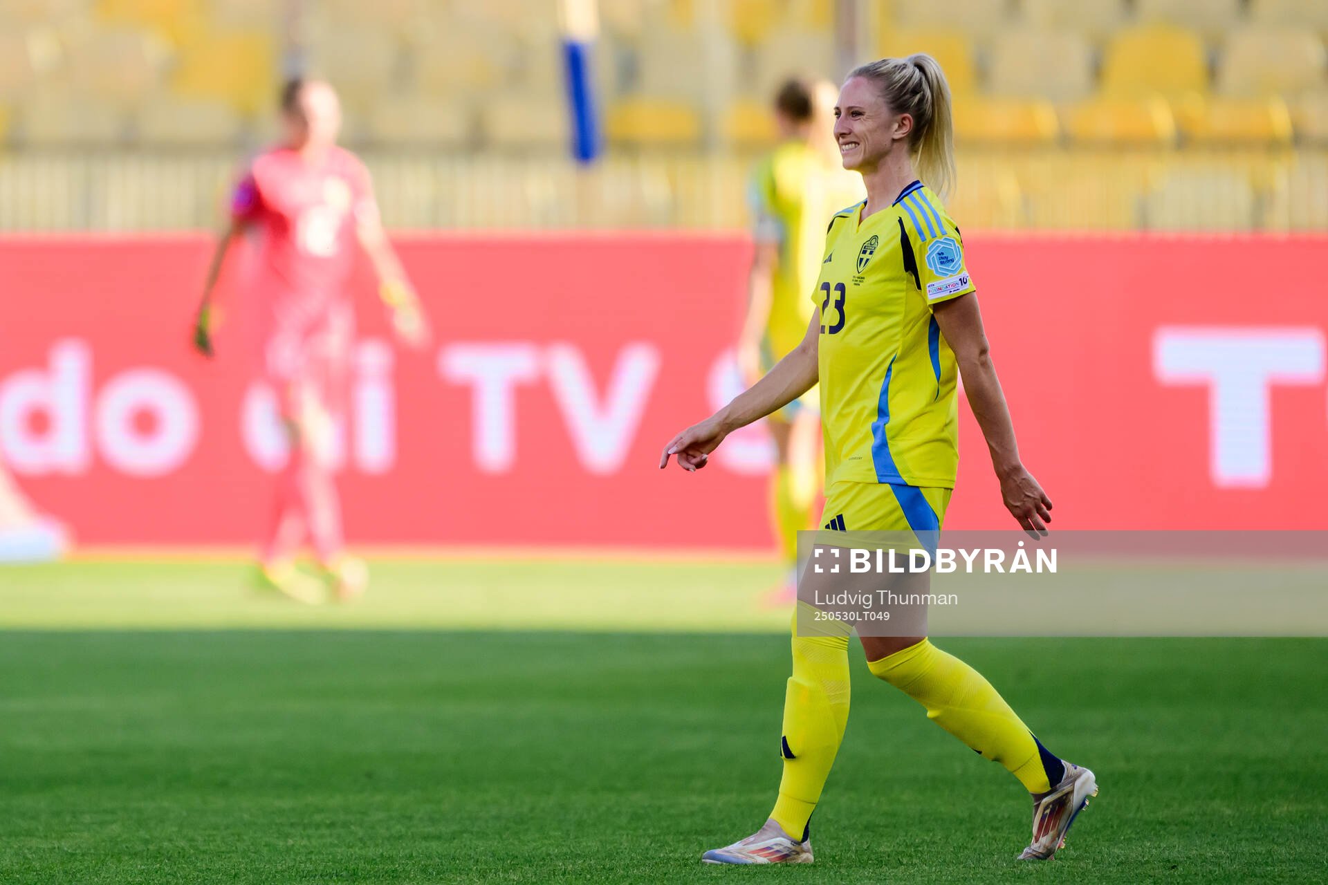 Rebecka Blomqvist of Sweden during the Women's Nations League football match between Italy and Sweden on May 30, 2025 in Parma. 