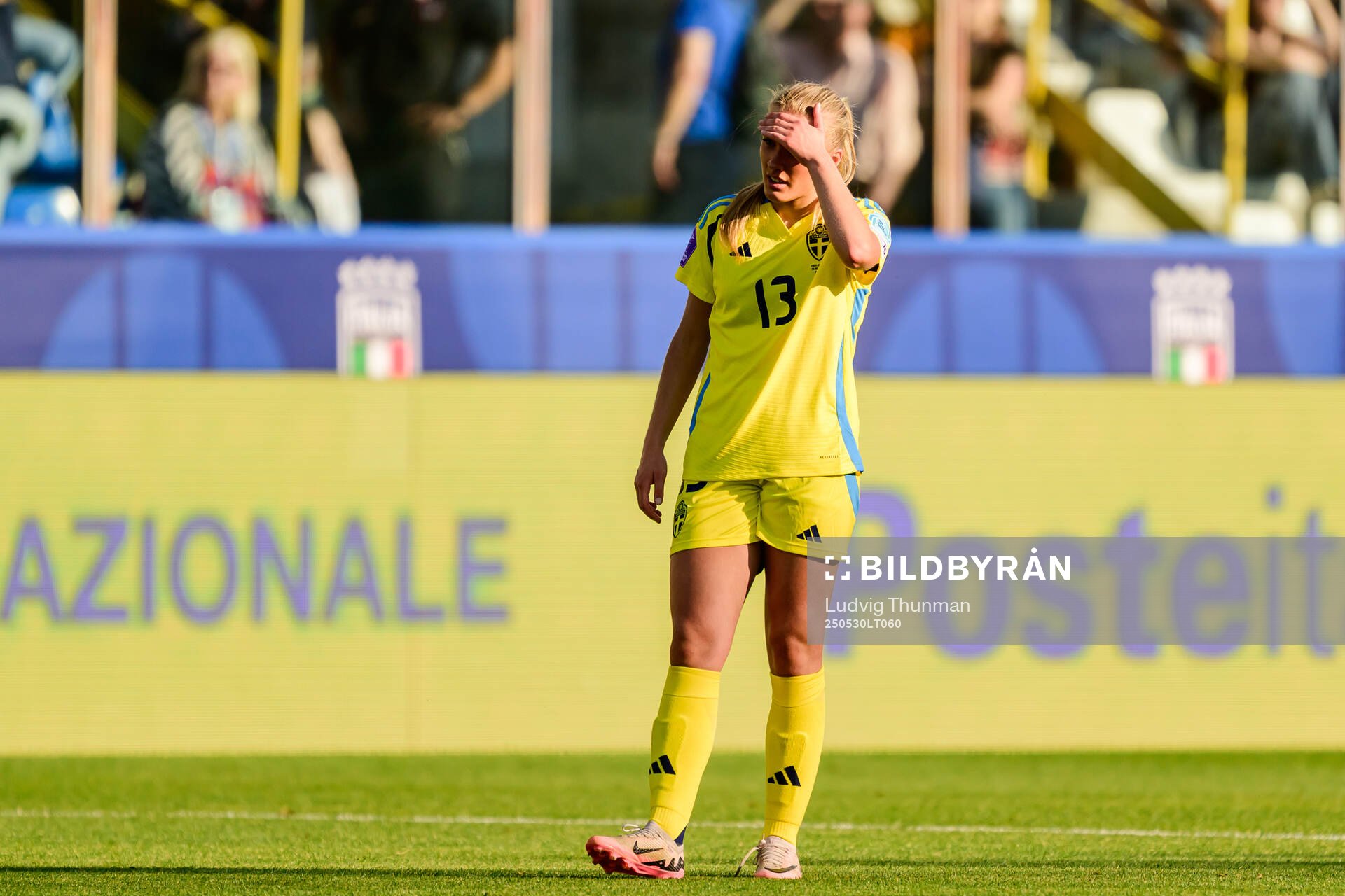 Smilla Holmberg of Sweden during the Women's Nations League football match between Italy and Sweden on May 30, 2025 in Parma. 
