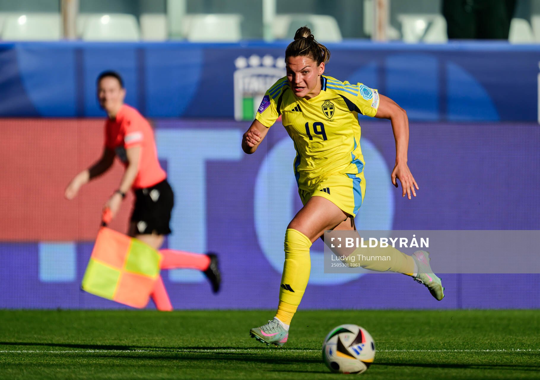 Johanna Rytting Kaneryd of Sweden during the Women's Nations League football match between Italy and Sweden on May 30, 2025 in Parma.