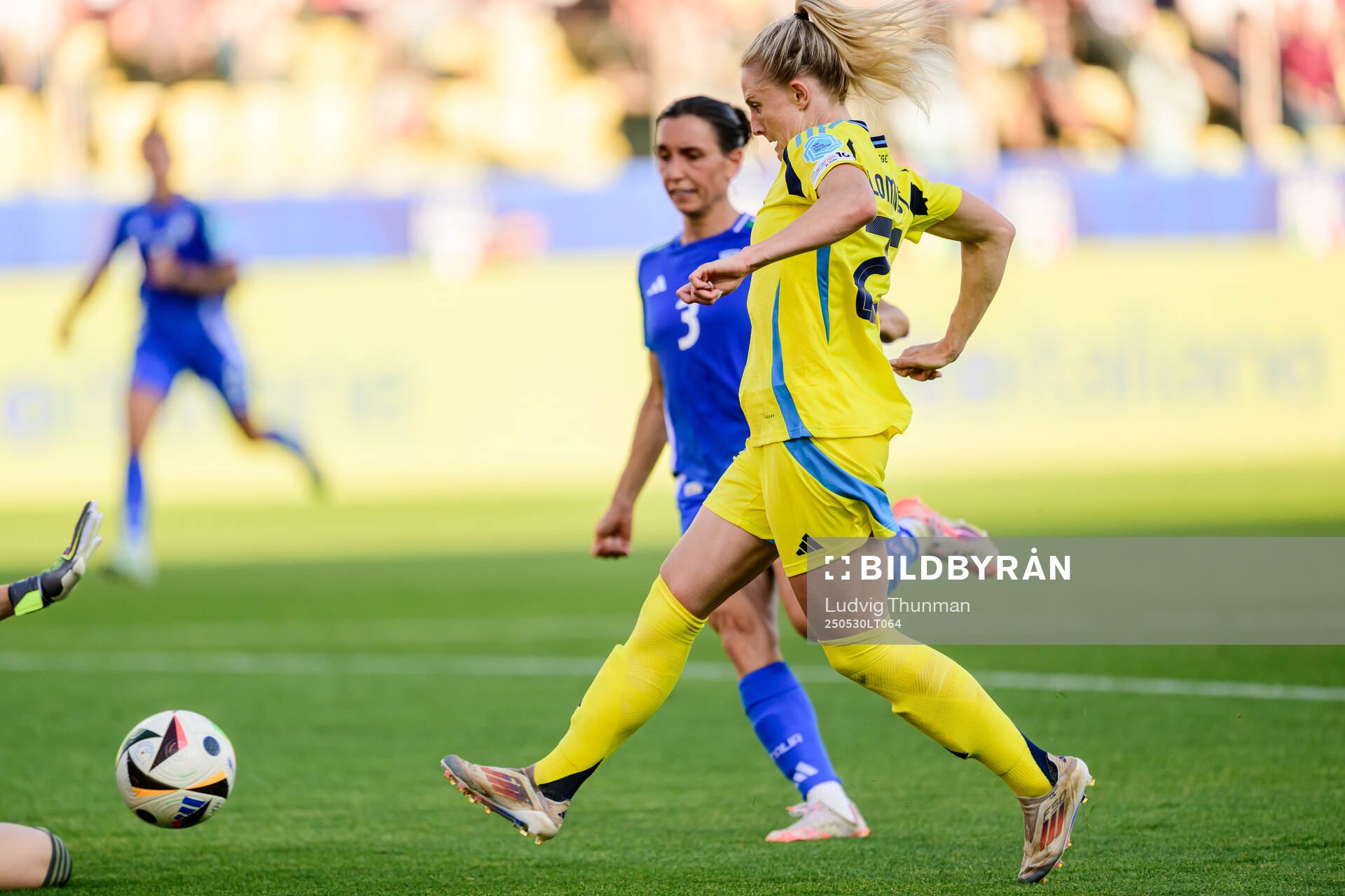 Rebecka Blomqvist of Sweden during the Women's Nations League football match between Italy and Sweden on May 30, 2025 in Parma. 