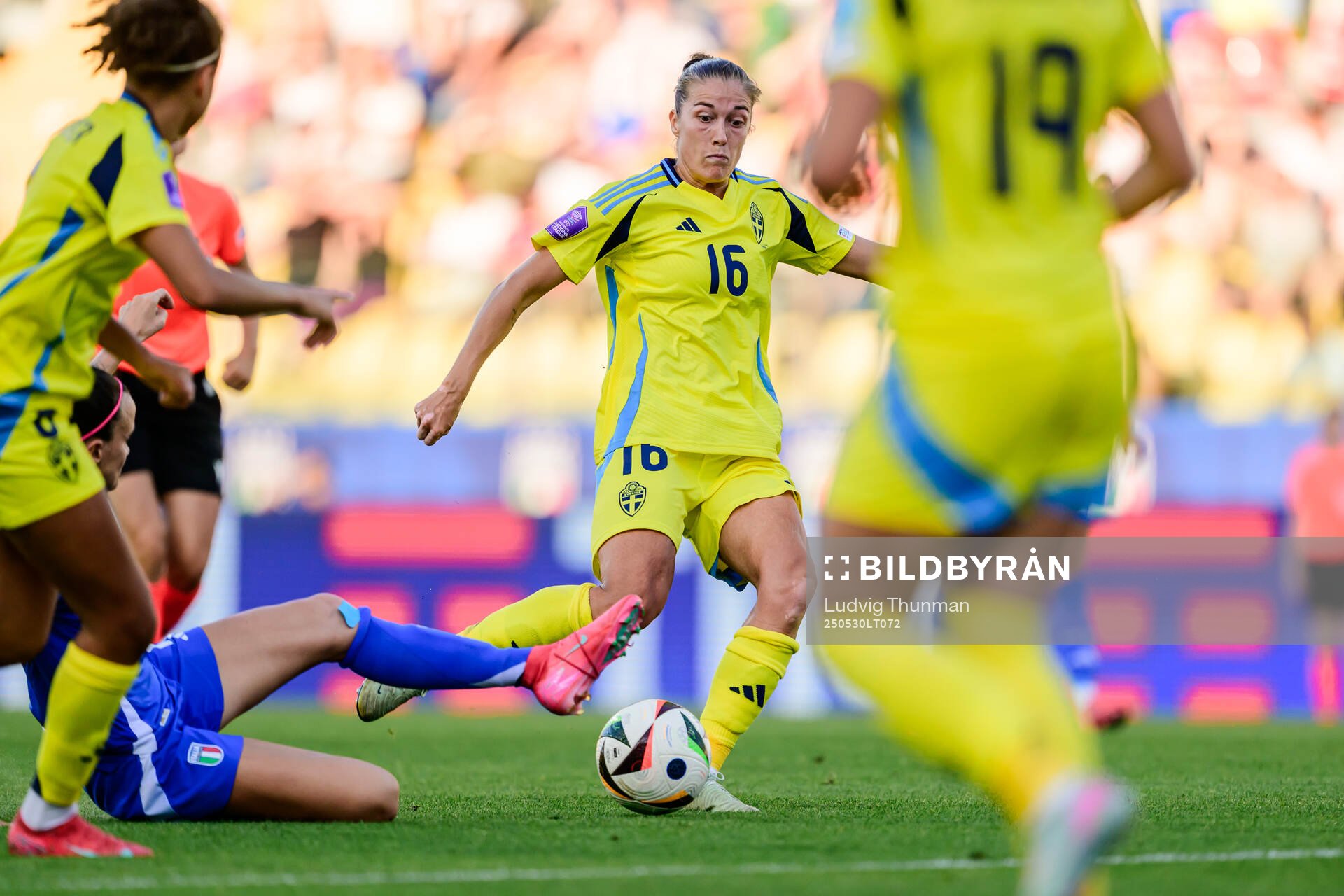 Filippa Angeldahl of Sweden during the Women's Nations League football match between Italy and Sweden on May 30, 2025 in Parma. 