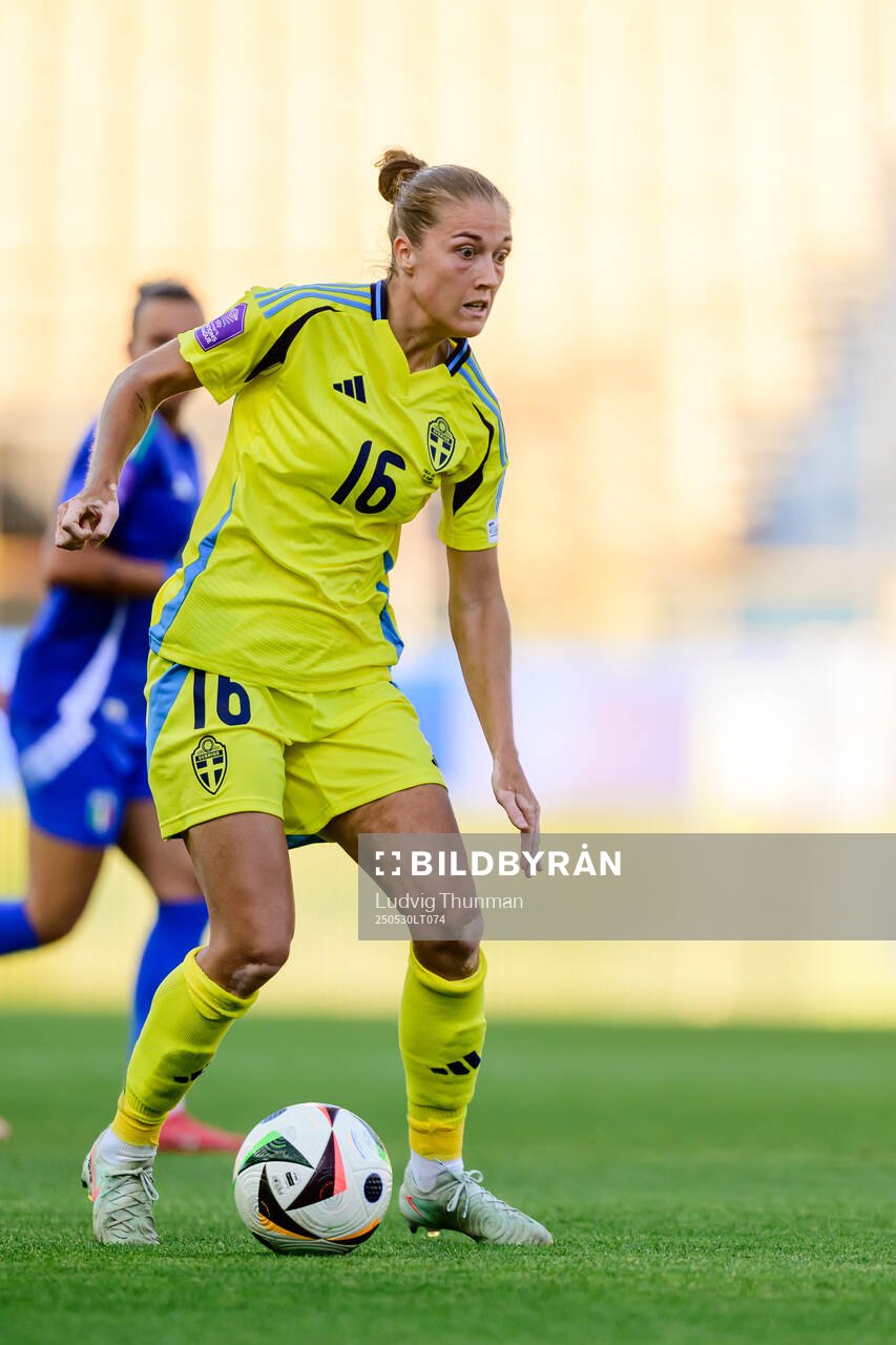 Filippa Angeldahl of Sweden during the Women's Nations League football match between Italy and Sweden on May 30, 2025 in Parma. 