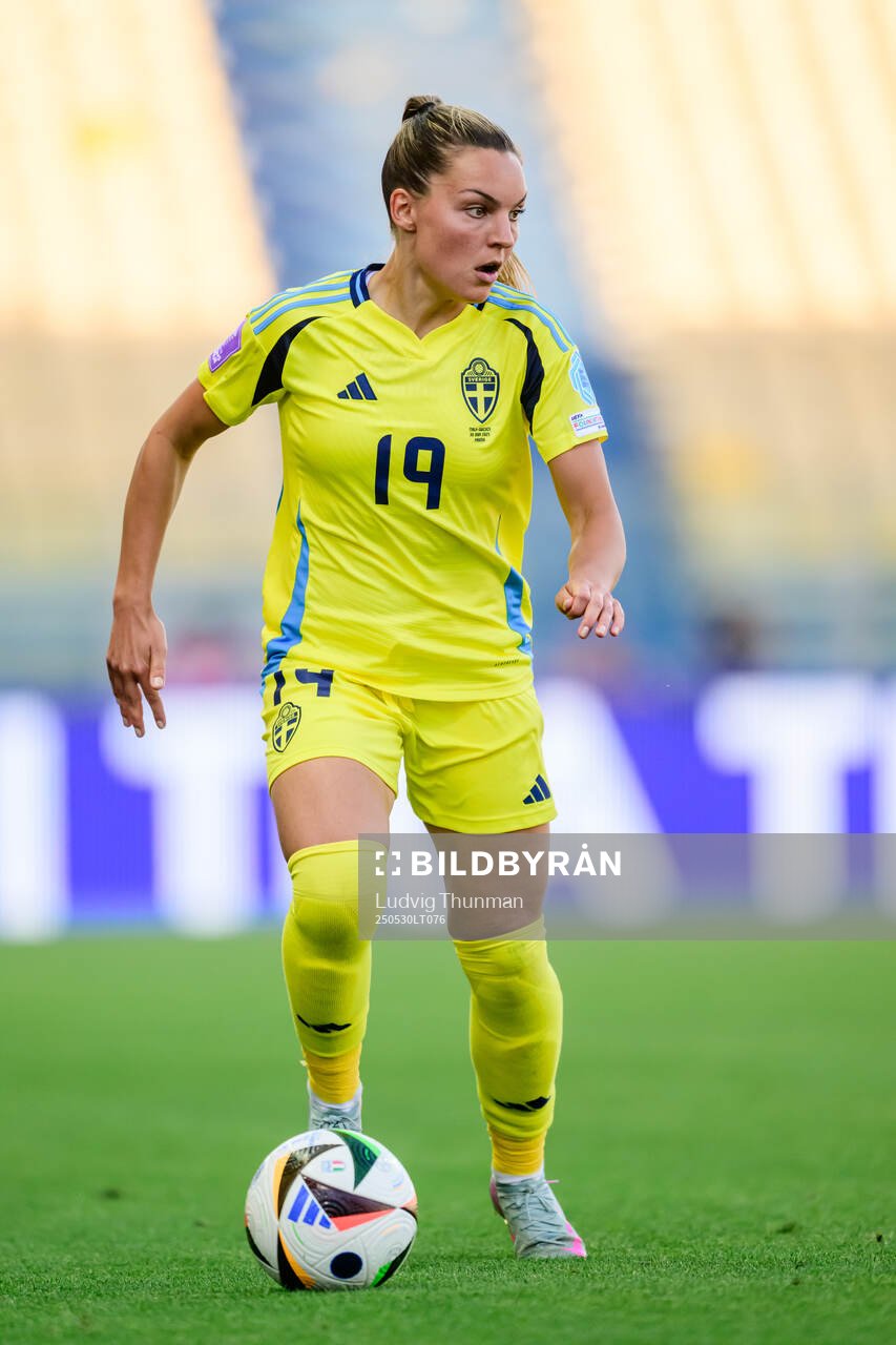 Johanna Rytting Kaneryd of Sweden during the Women's Nations League football match between Italy and Sweden on May 30, 2025 in Parma.
