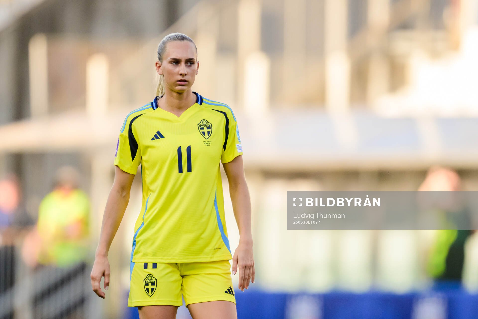 Ellen Wangerheim of Sweden during the Women's Nations League football match between Italy and Sweden on May 30, 2025 in Parma. 