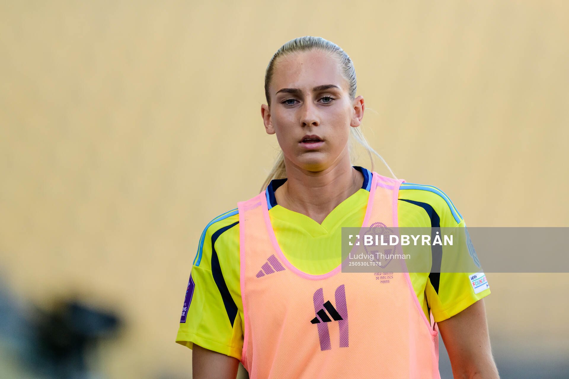 Ellen Wangerheim of Sweden during the Women's Nations League football match between Italy and Sweden on May 30, 2025 in Parma. 