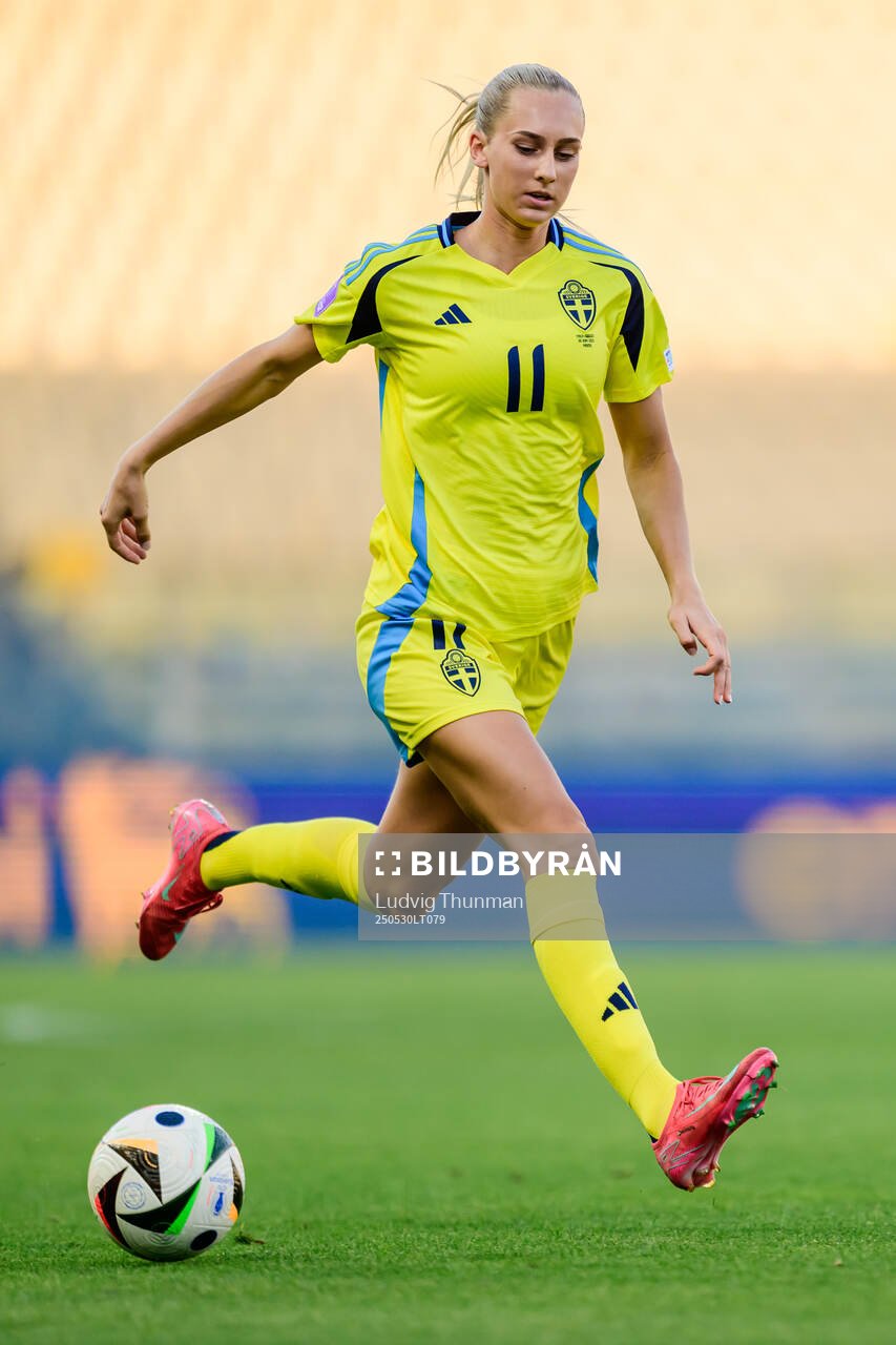 Ellen Wangerheim of Sweden during the Women's Nations League football match between Italy and Sweden on May 30, 2025 in Parma. 
