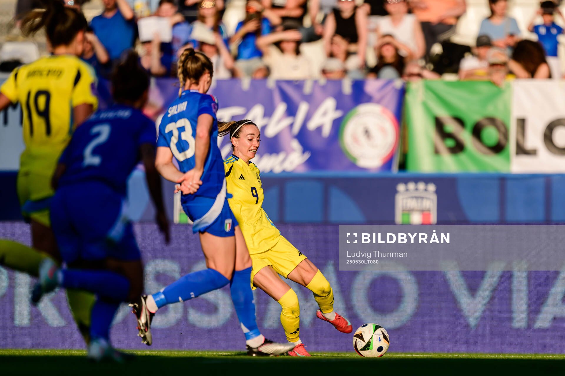 Kosovare Asllani of Sweden during the Women's Nations League football match between Italy and Sweden on May 30, 2025 in Parma. 