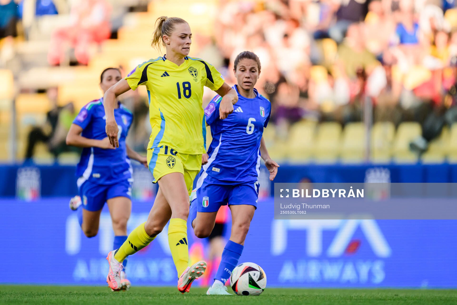 Fridolina Rolfö of Sweden during the Women's Nations League football match between Italy and Sweden on May 30, 2025 in Parma. 