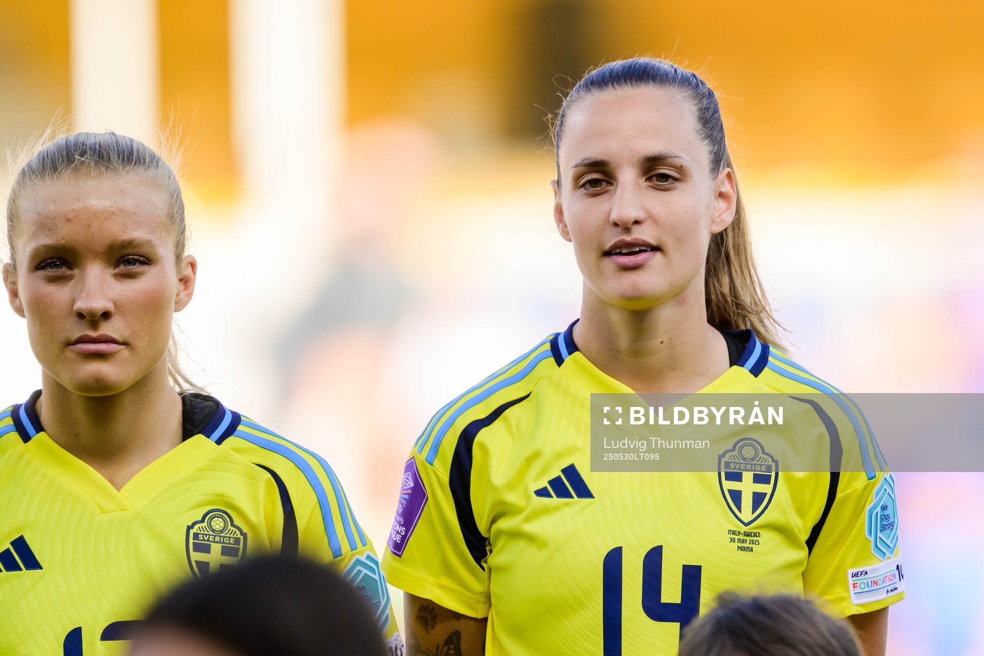 Smilla Holmberg and Nathalie Björn of Sweden