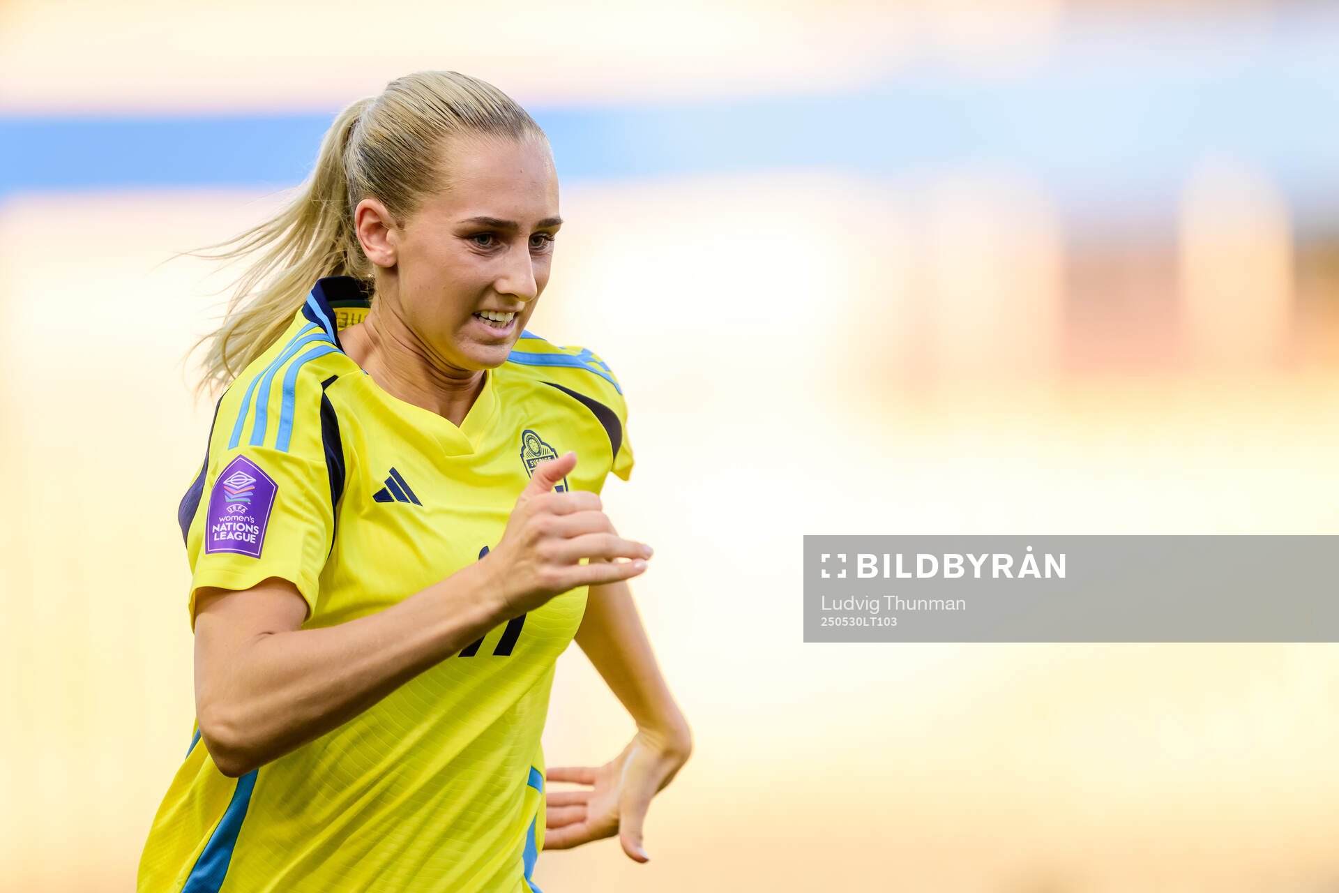 Ellen Wangerheim of Sweden during the Women's Nations League football match between Italy and Sweden on May 30, 2025 in Parma. 