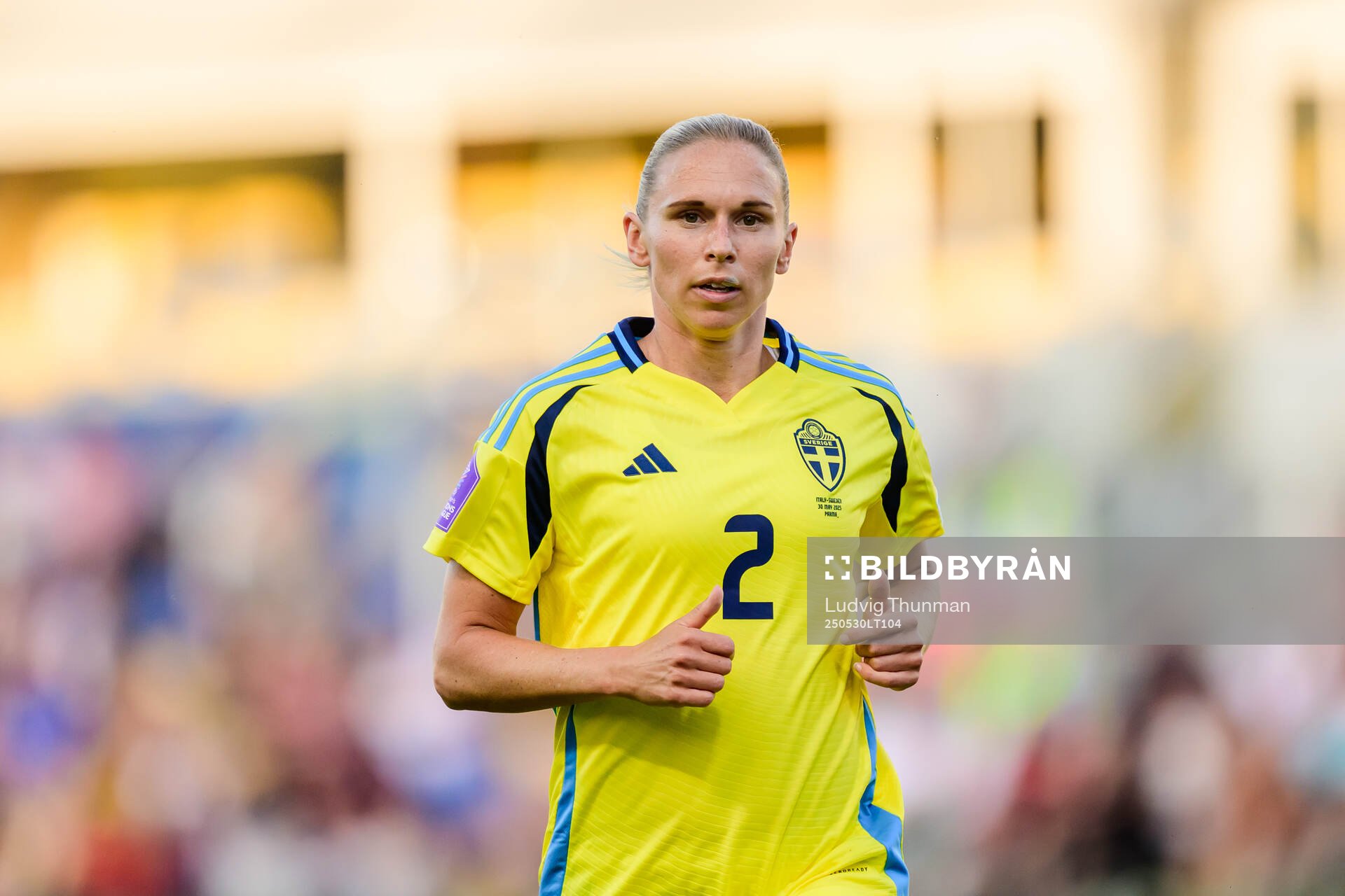 Jonna Andersson of Sweden during the Women's Nations League football match between Italy and Sweden on May 30, 2025 in Parma. 