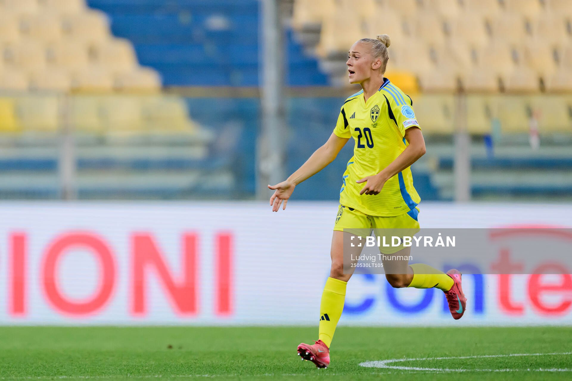 Hanna Bennison of Sweden during the Women's Nations League football match between Italy and Sweden on May 30, 2025 in Parma. 