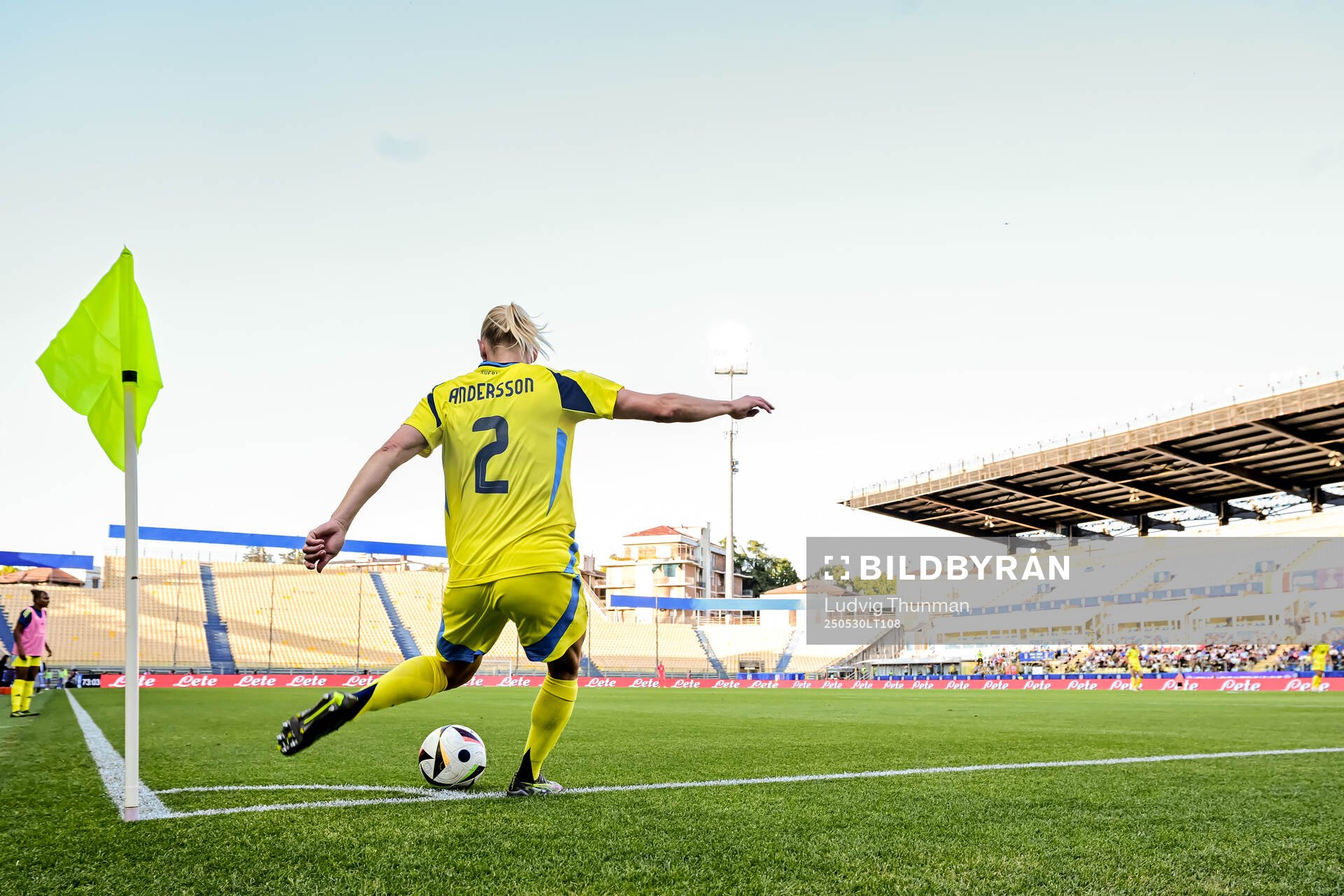 Jonna Andersson of Sweden during the Women's Nations League football match between Italy and Sweden on May 30, 2025 in Parma. 