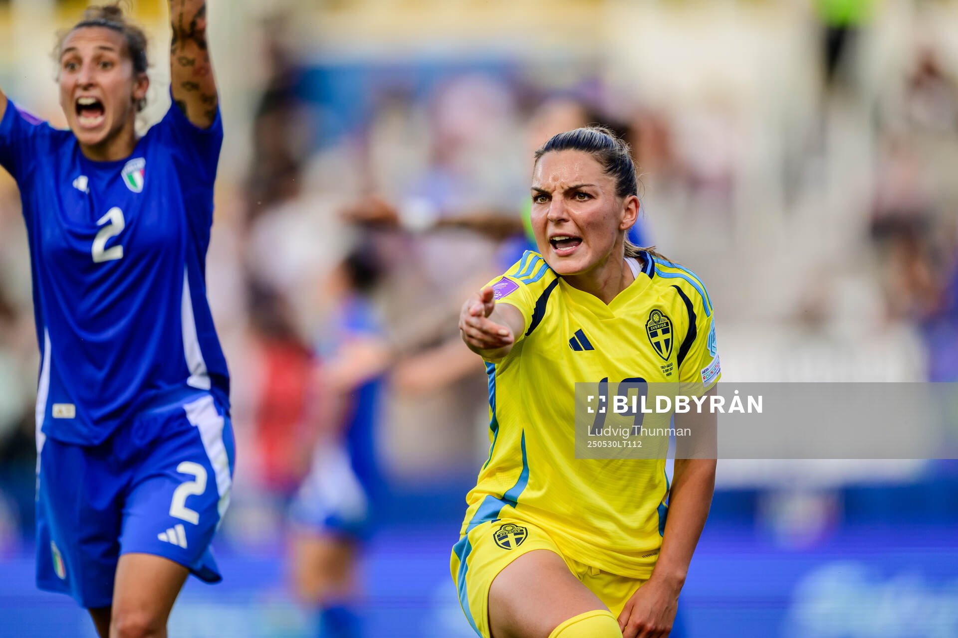 Johanna Rytting Kaneryd of Sweden reacts