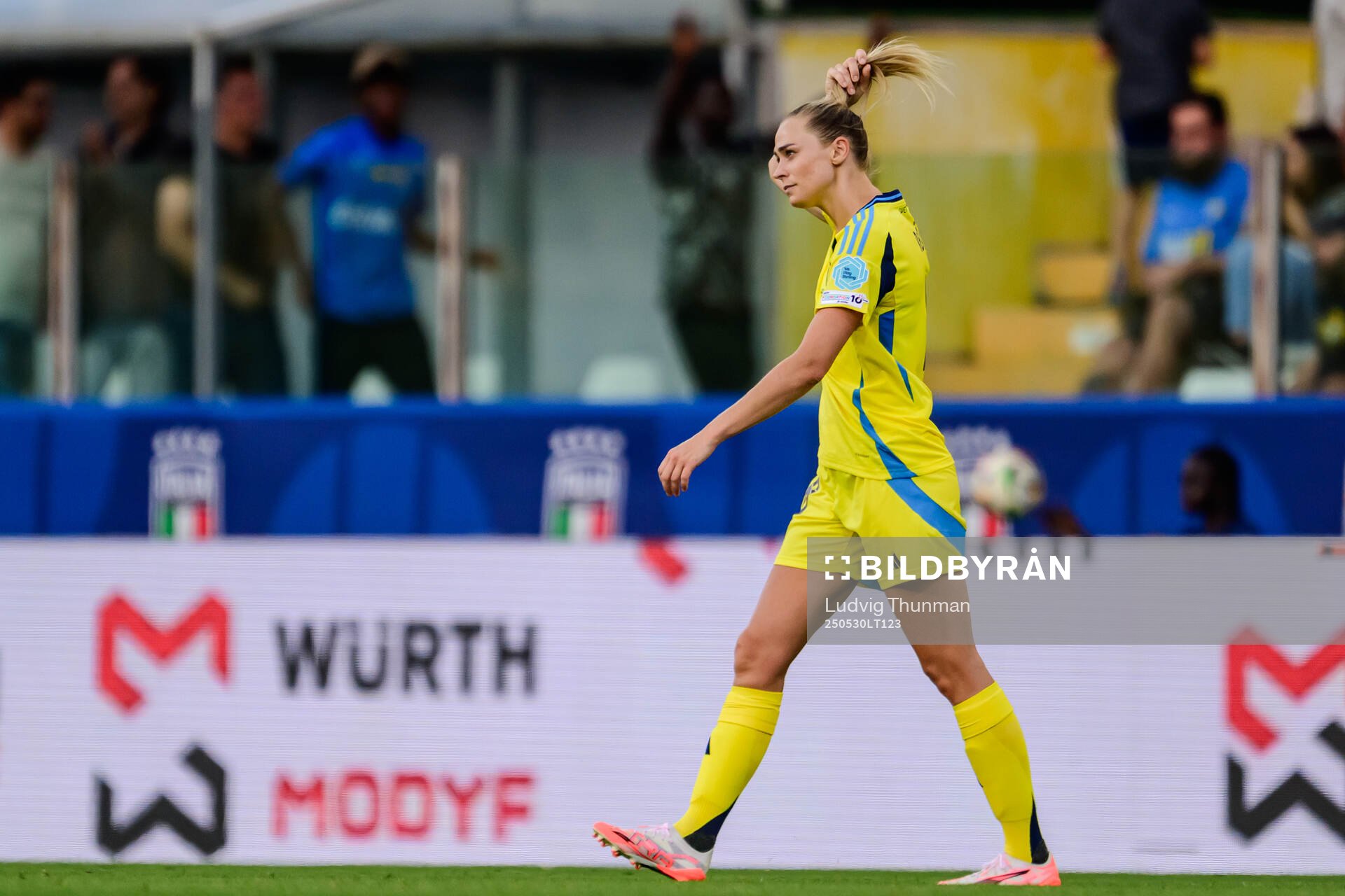 Fridolina Rolfö of Sweden looks dejected
