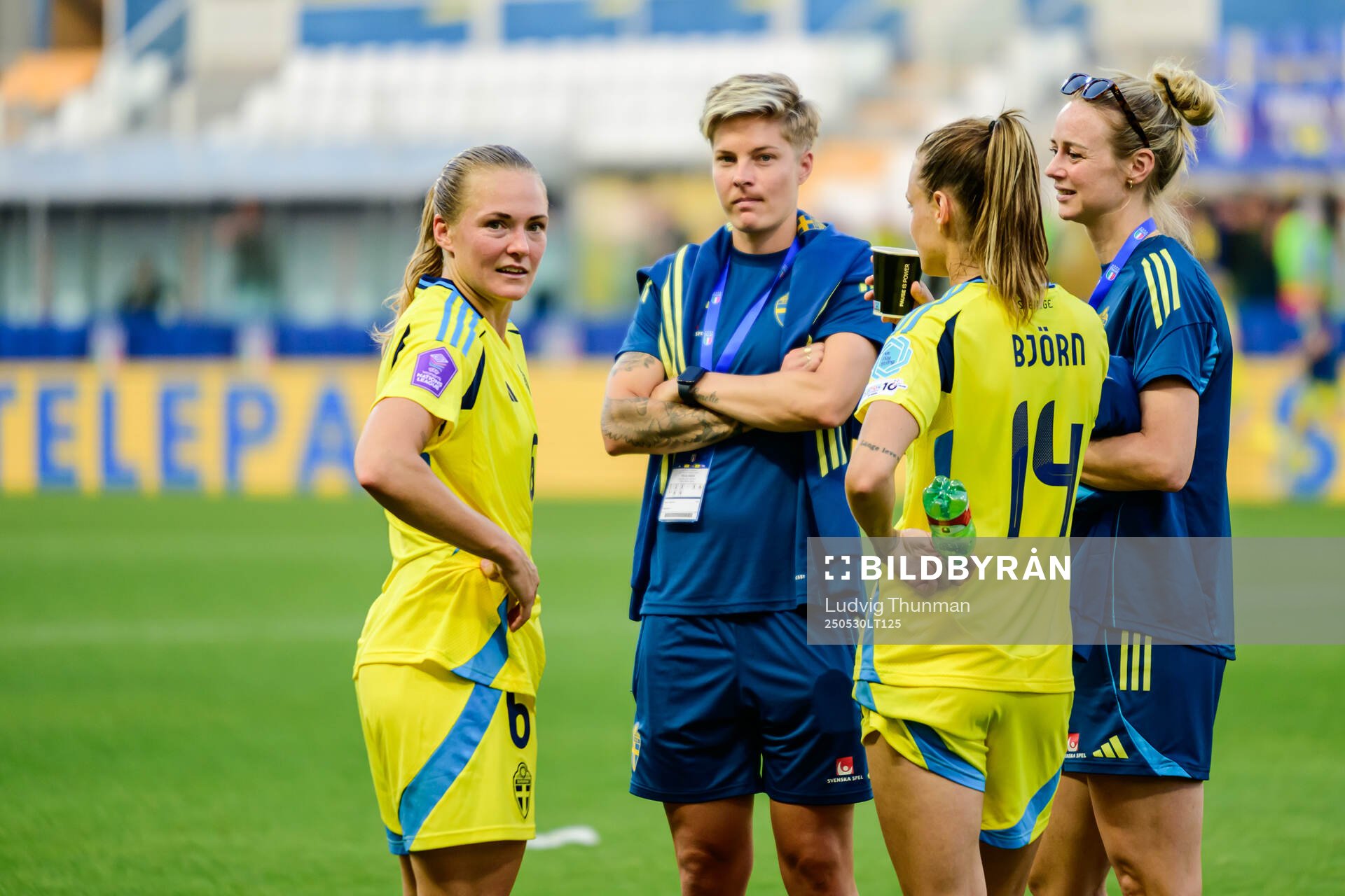 Magdalena Eriksson , Lina Hurtig, Nathalie Björn and