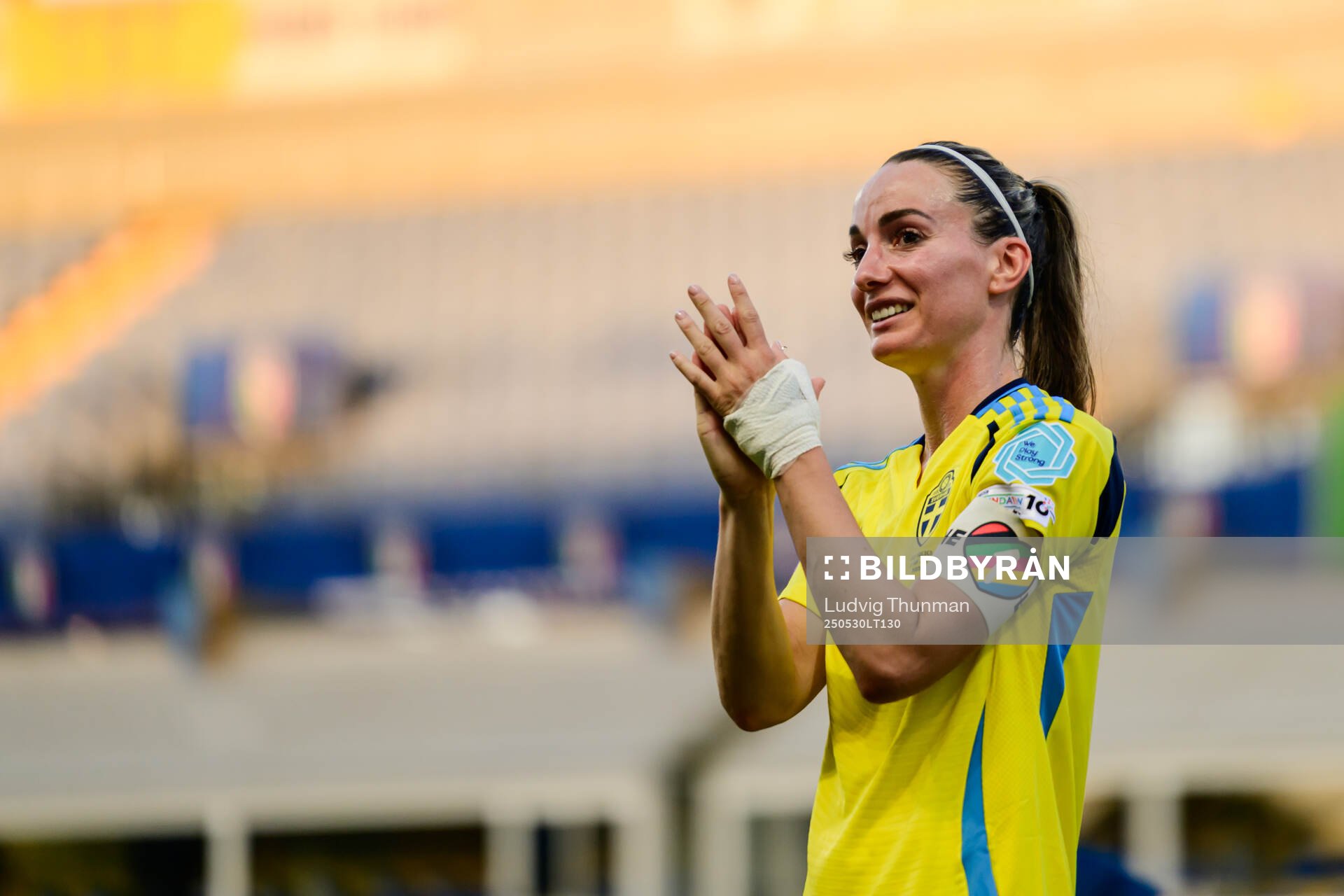 Kosovare Asllani of Sweden after the Women's Nations League football match between Italy and Sweden on May 30, 2025 in Parma. 