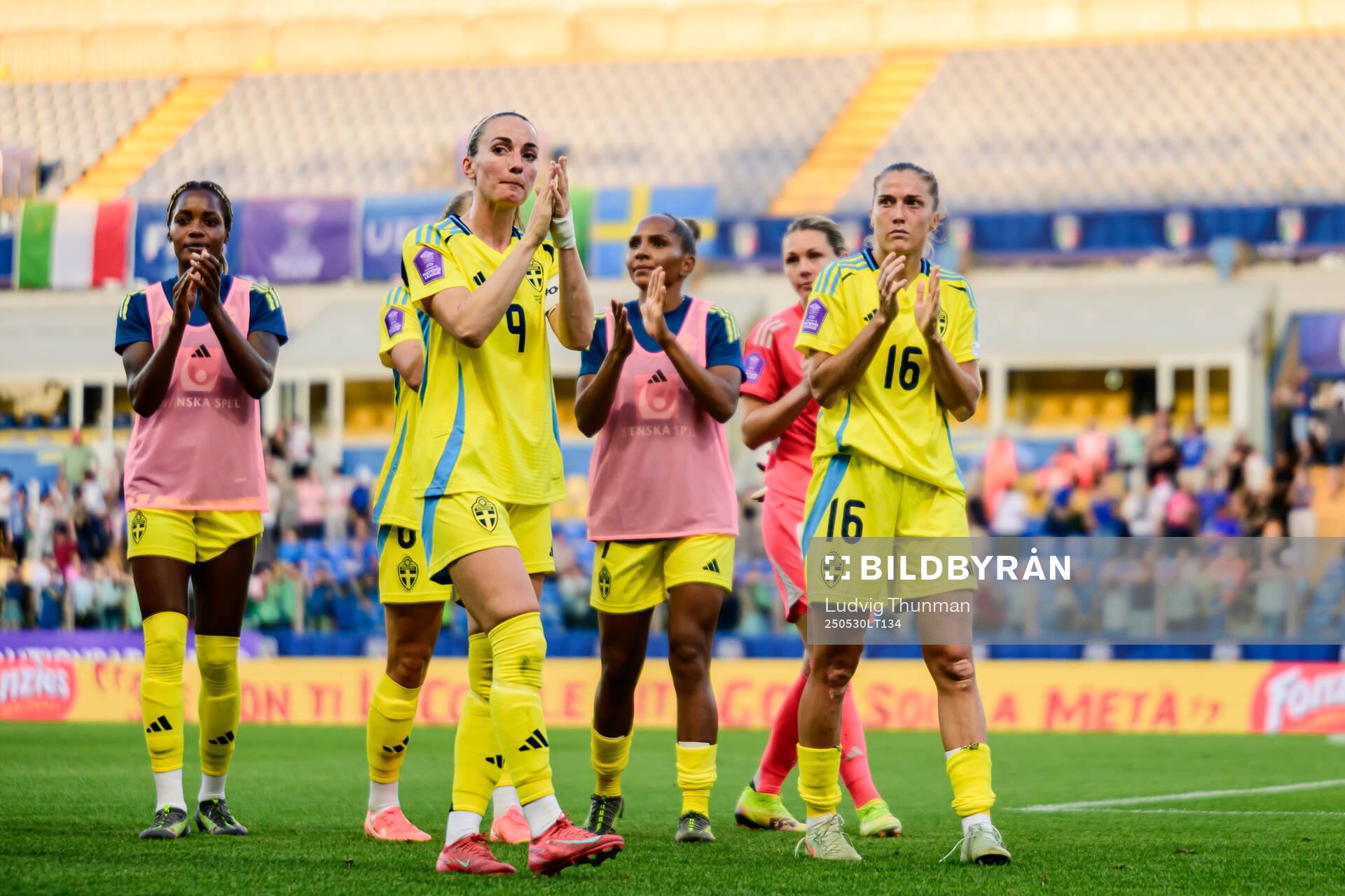 Kosovare Asllani of Sweden after the Women's Nations League football match between Italy and Sweden on May 30, 2025 in Parma. 
