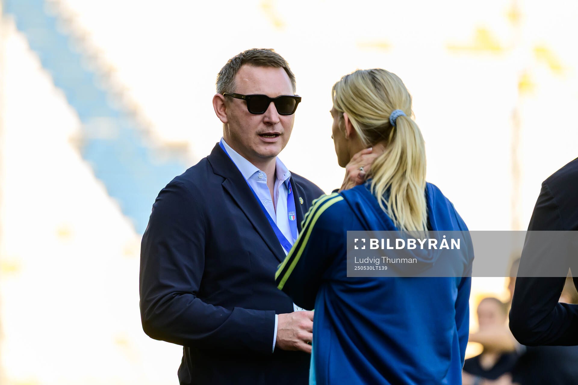 Kim Källström, head of football at the Swedish football federation ahead of the Women's Nations League football match between Italy and Sweden on May 30, 2025 in Parma.