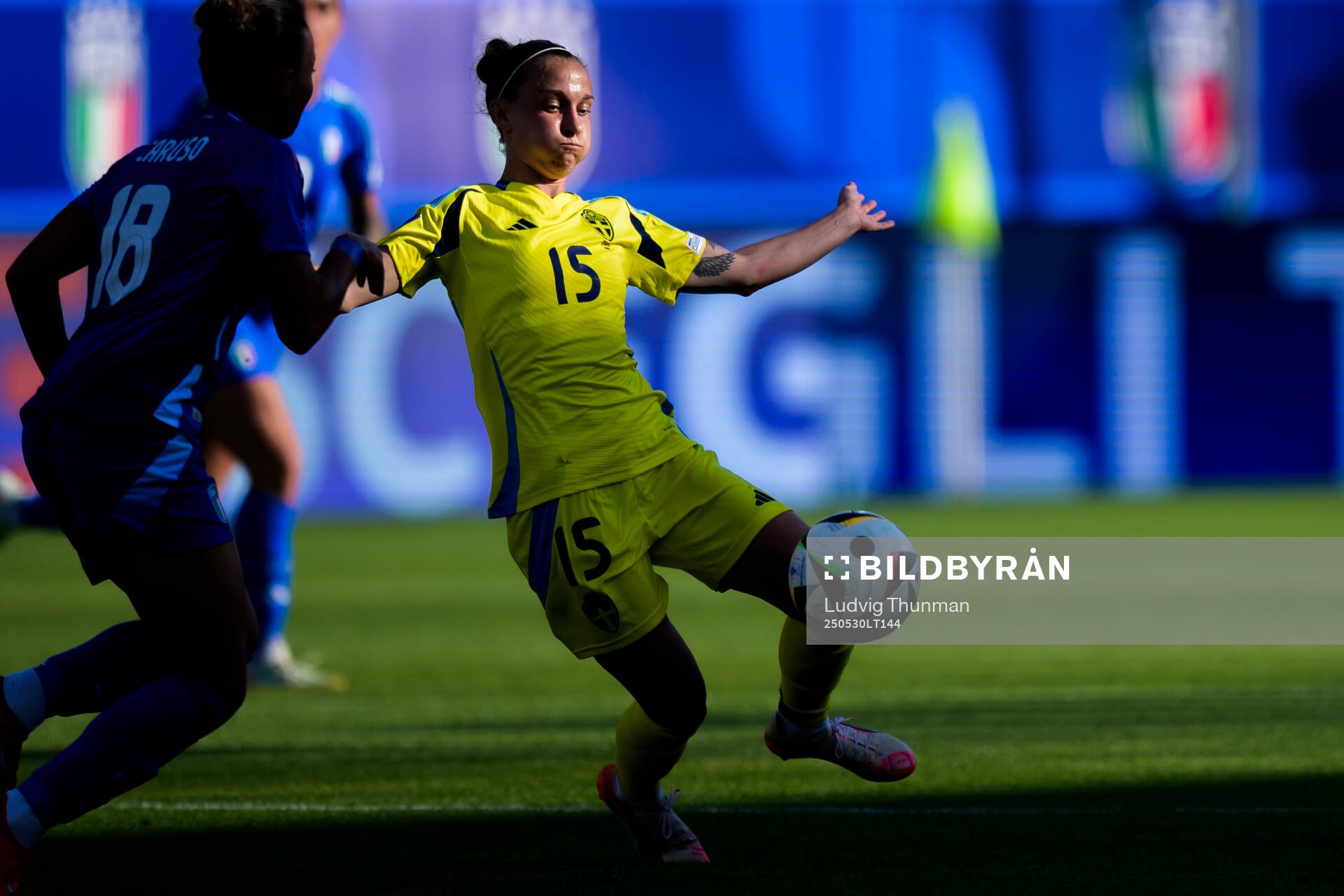 Julia Zigiotti Olme of Sweden during the Women's Nations League football match between Italy and Sweden on May 30, 2025 in Parma. 