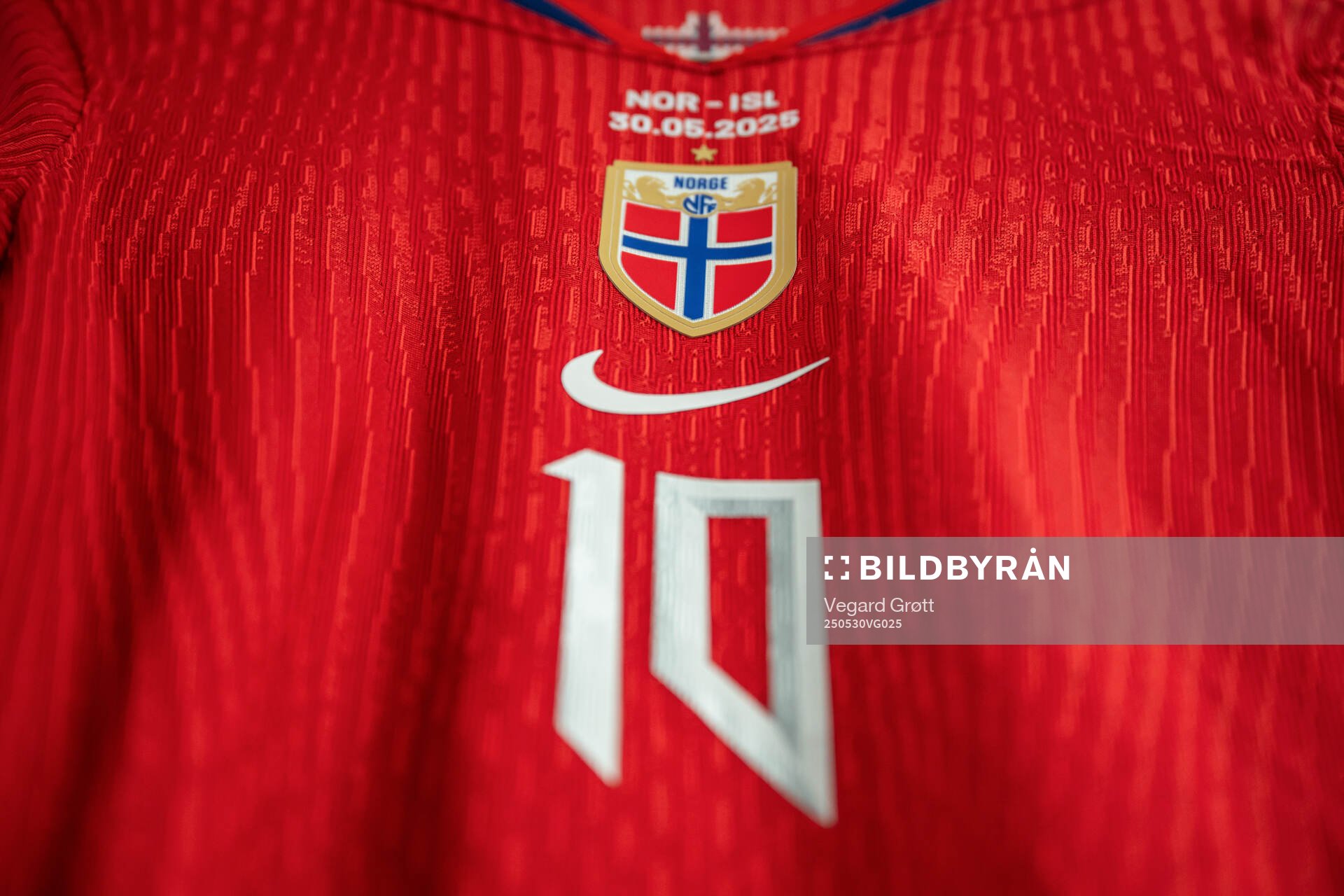 The kit of Caroline Graham Hansen of Norway in the dressing room ahead of the UEFA Women’s Nations League football match between Norway and Iceland on May 30, 2025 in Trondheim.