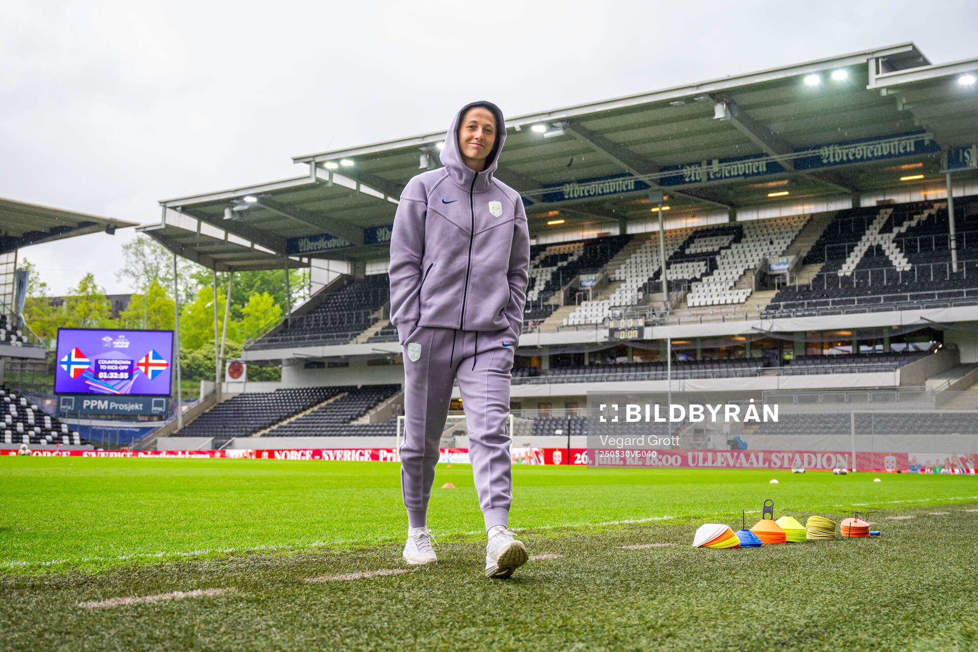 Goalkeeper Cecilie Fiskerstrand of Norway ahead of the UEFA Women’s Nations League football match between Norway and Iceland on May 30, 2025 in Trondheim.
