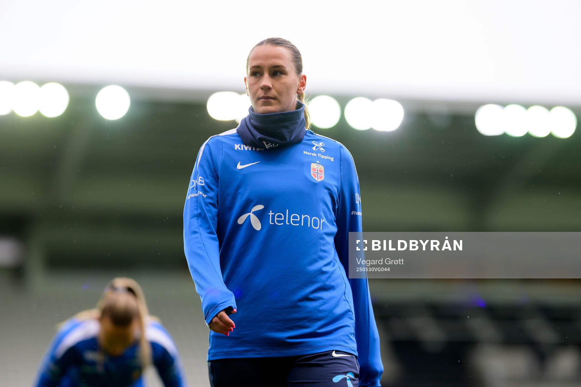 Elisabeth Terland of Norway ahead of the UEFA Women’s Nations League football match between Norway and Iceland on May 30, 2025 in Trondheim.