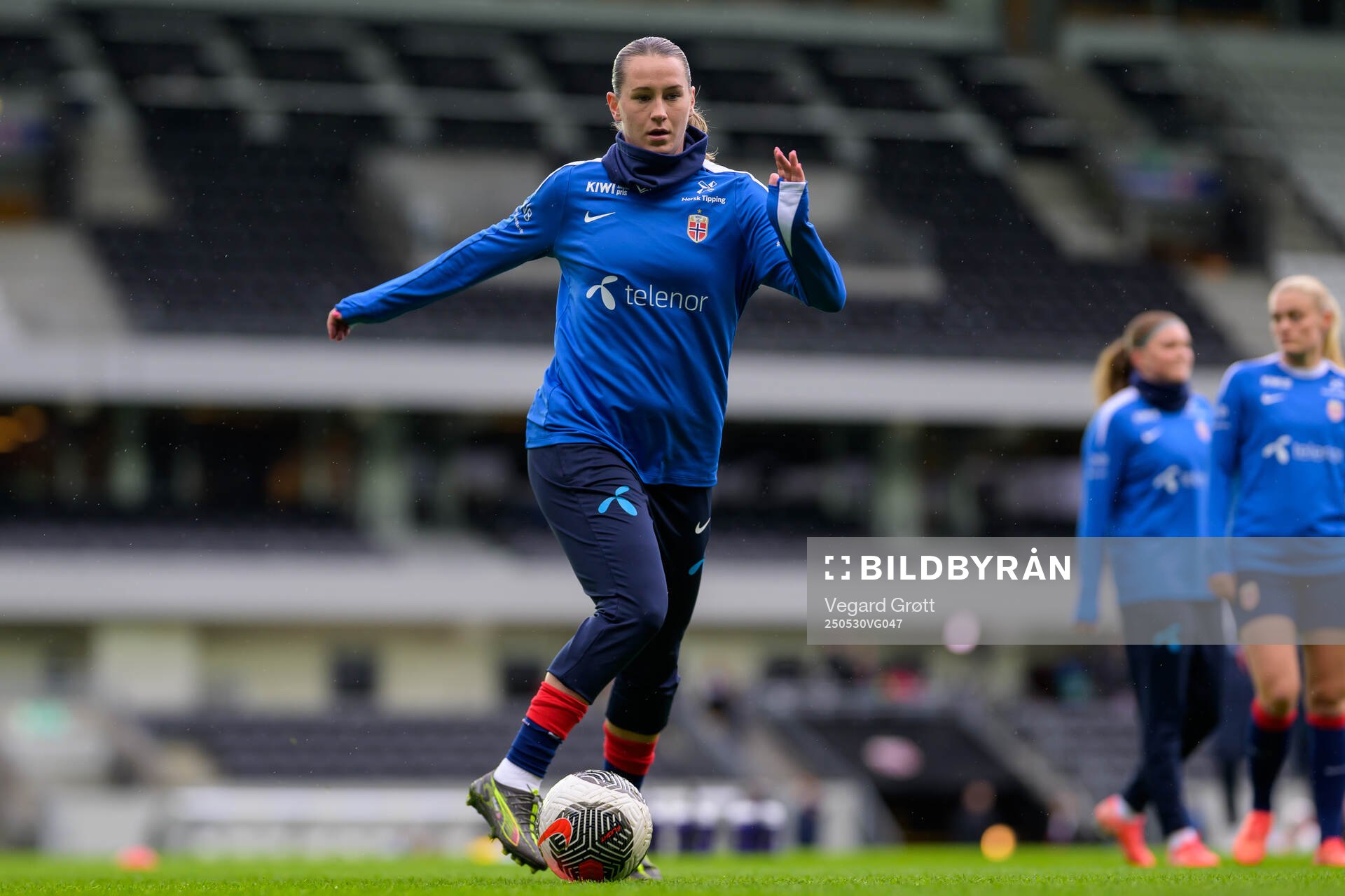 Elisabeth Terland of Norway ahead of the UEFA Women’s Nations League football match between Norway and Iceland on May 30, 2025 in Trondheim.
