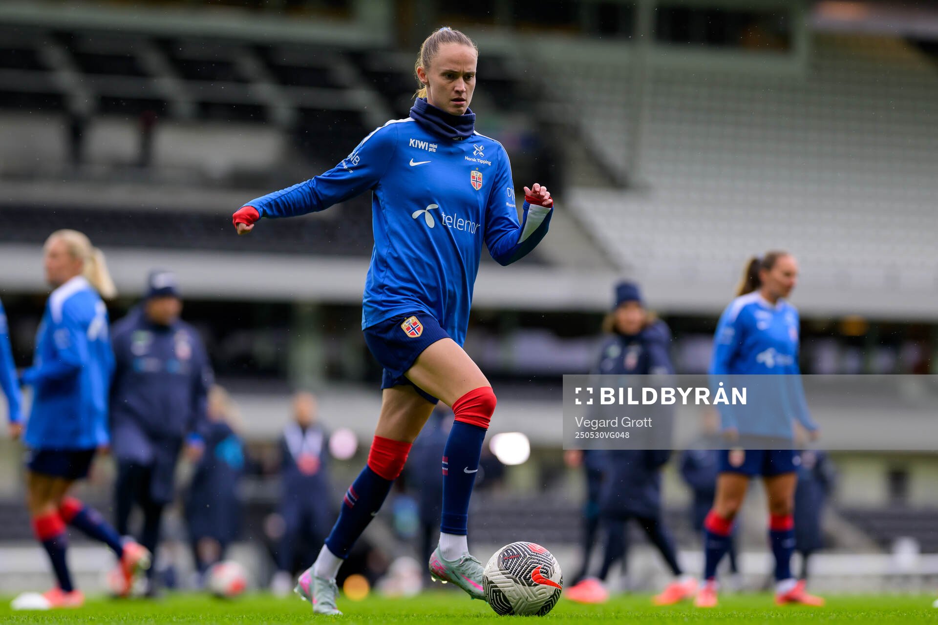 Caroline Graham Hansen of Norway ahead of the UEFA Women’s Nations League football match between Norway and Iceland on May 30, 2025 in Trondheim.