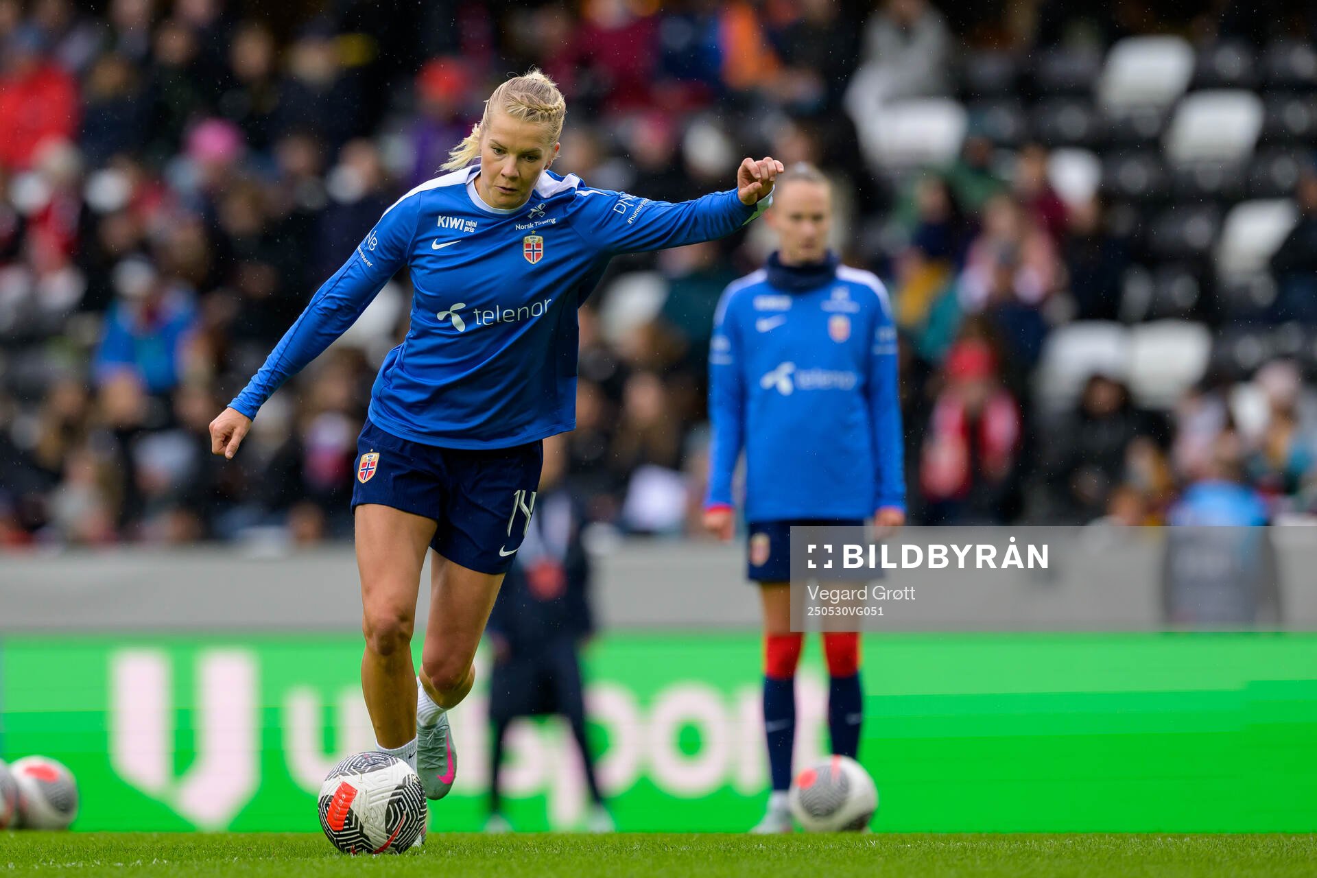 Ada Hegerberg of Norway ahead of the UEFA Women’s Nations League football match between Norway and Iceland on May 30, 2025 in Trondheim.