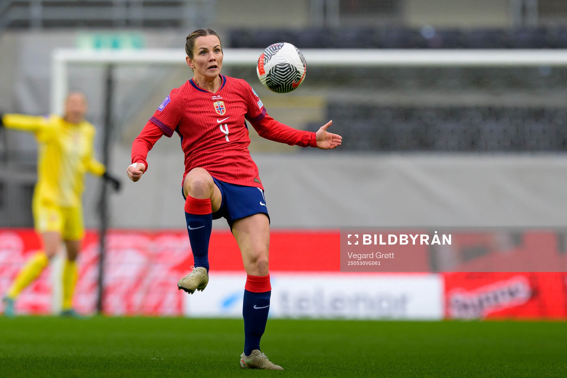 Tuva Hansen of Norway during the UEFA Women’s Nations League football match between Norway and Iceland on May 30, 2025 in Trondheim.