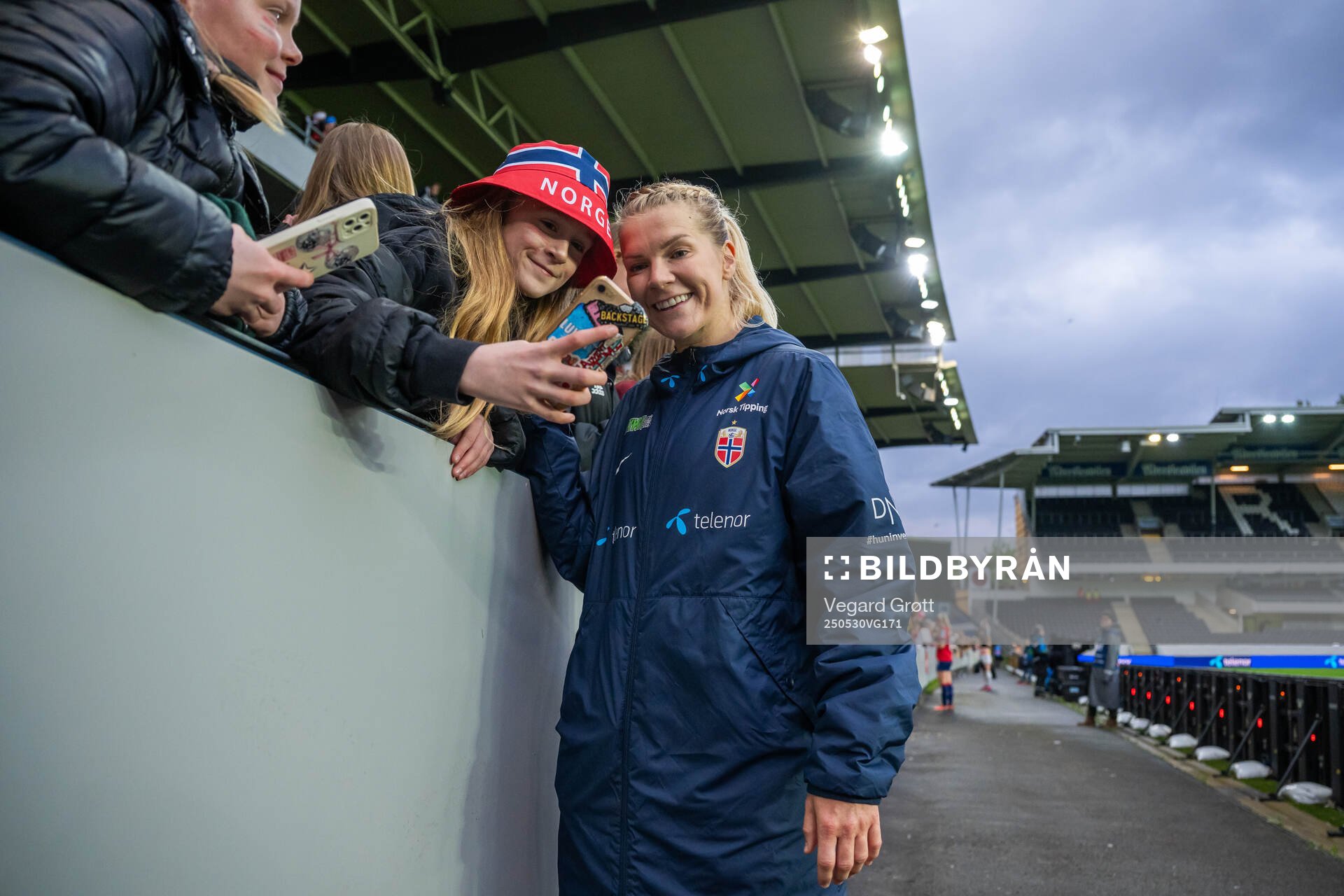 Ada Hegerberg of Norway with fans