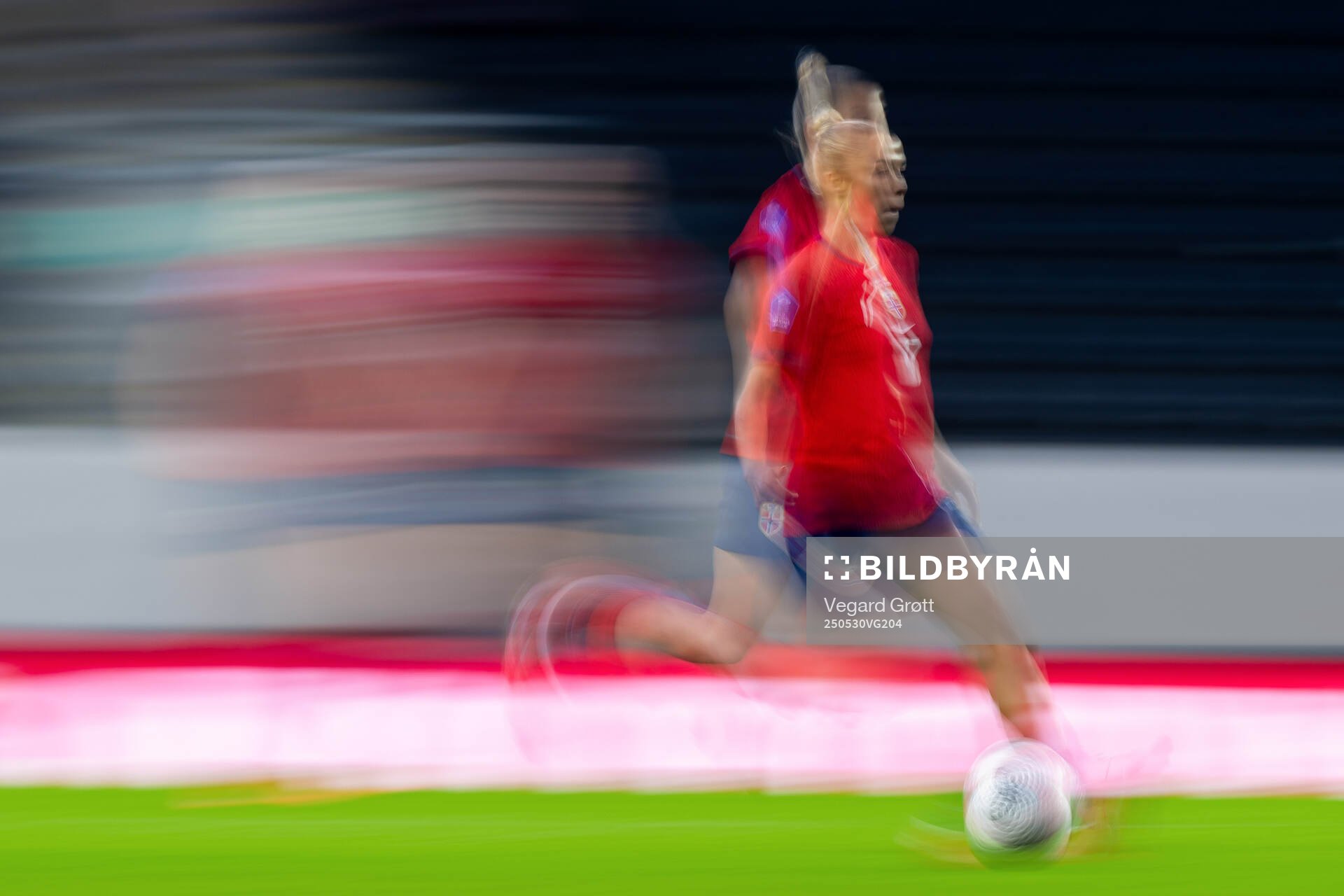 Celin Bizet Ildhusøy of Norway during the UEFA Women’s Nations League football match between Norway and Iceland on May 30, 2025 in Trondheim.