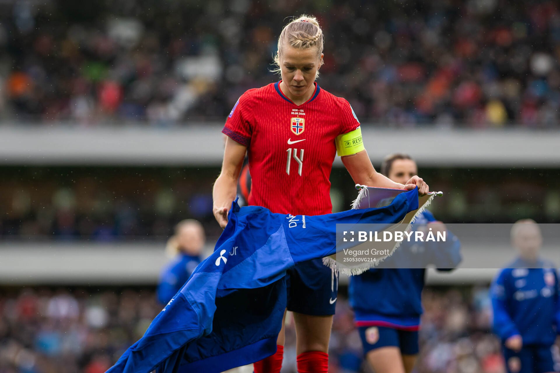 Ada Hegerberg of Norway ahead of the UEFA Women’s Nations League football match between Norway and Iceland on May 30, 2025 in Trondheim.