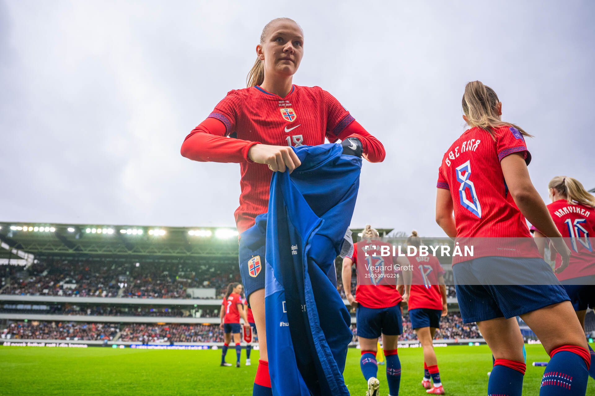 Frida Maanum of Norway ahead of the UEFA Women’s Nations League football match between Norway and Iceland on May 30, 2025 in Trondheim.