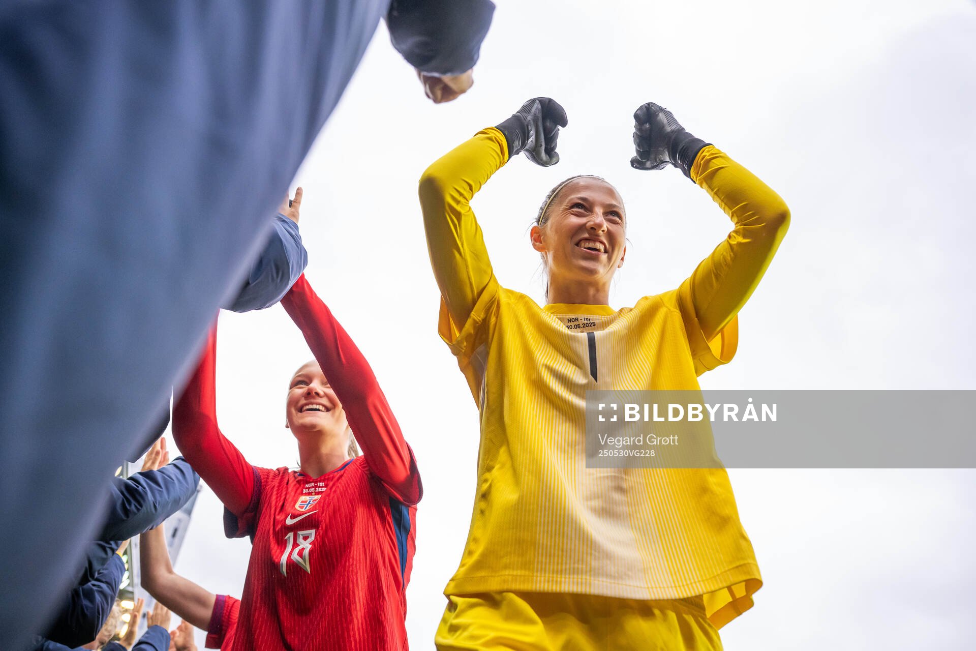 Goalkeeper Cecilie Fiskerstrand of Norway ahead of the UEFA Women’s Nations League football match between Norway and Iceland on May 30, 2025 in Trondheim.