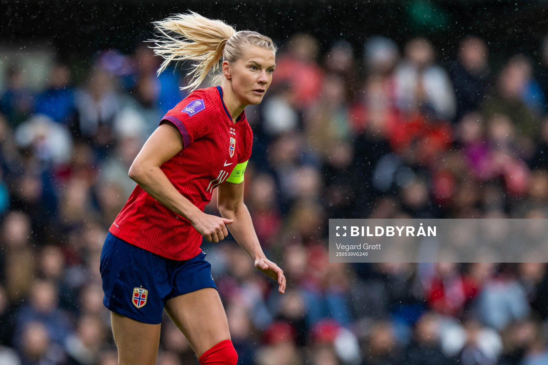 Ada Hegerberg of Norway during the UEFA Women’s Nations League football match between Norway and Iceland on May 30, 2025 in Trondheim.